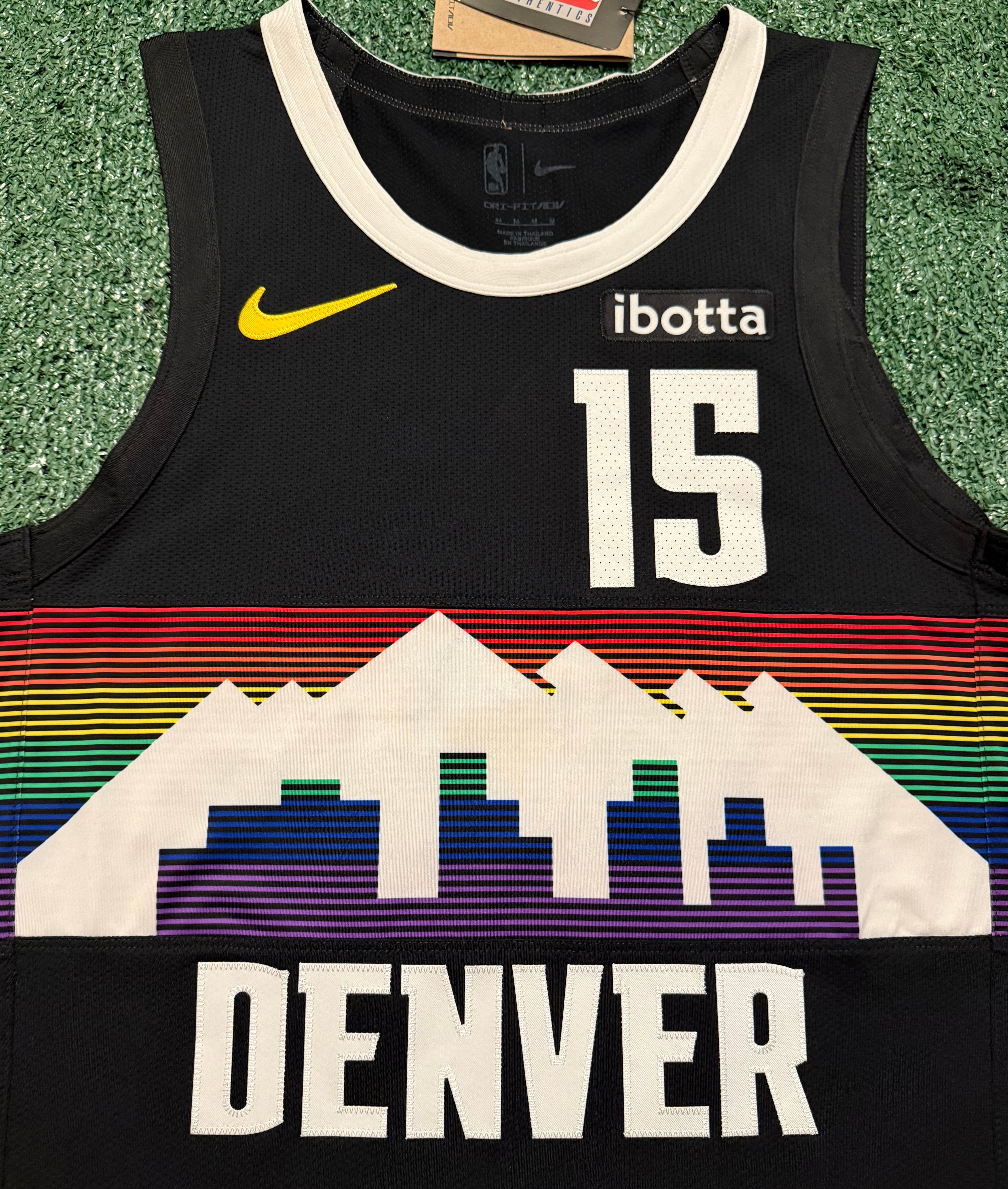 Nikola Jokic Denver Nuggets Jersey #15 Nike ADV Authentic Black Size 44 (M) NBA
