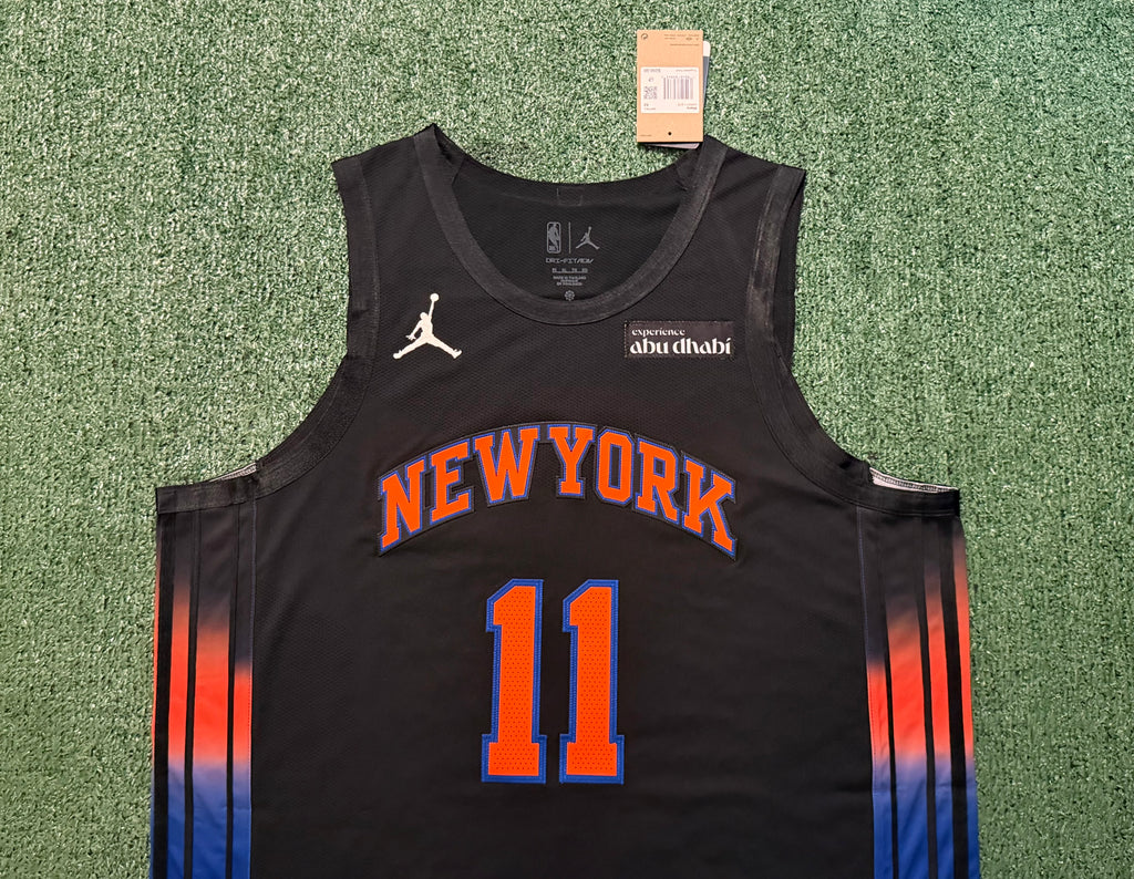 Jalen Brunson New York Knicks Jersey #11 Nike ADV Authentic Black Size 52 (XL) NBA