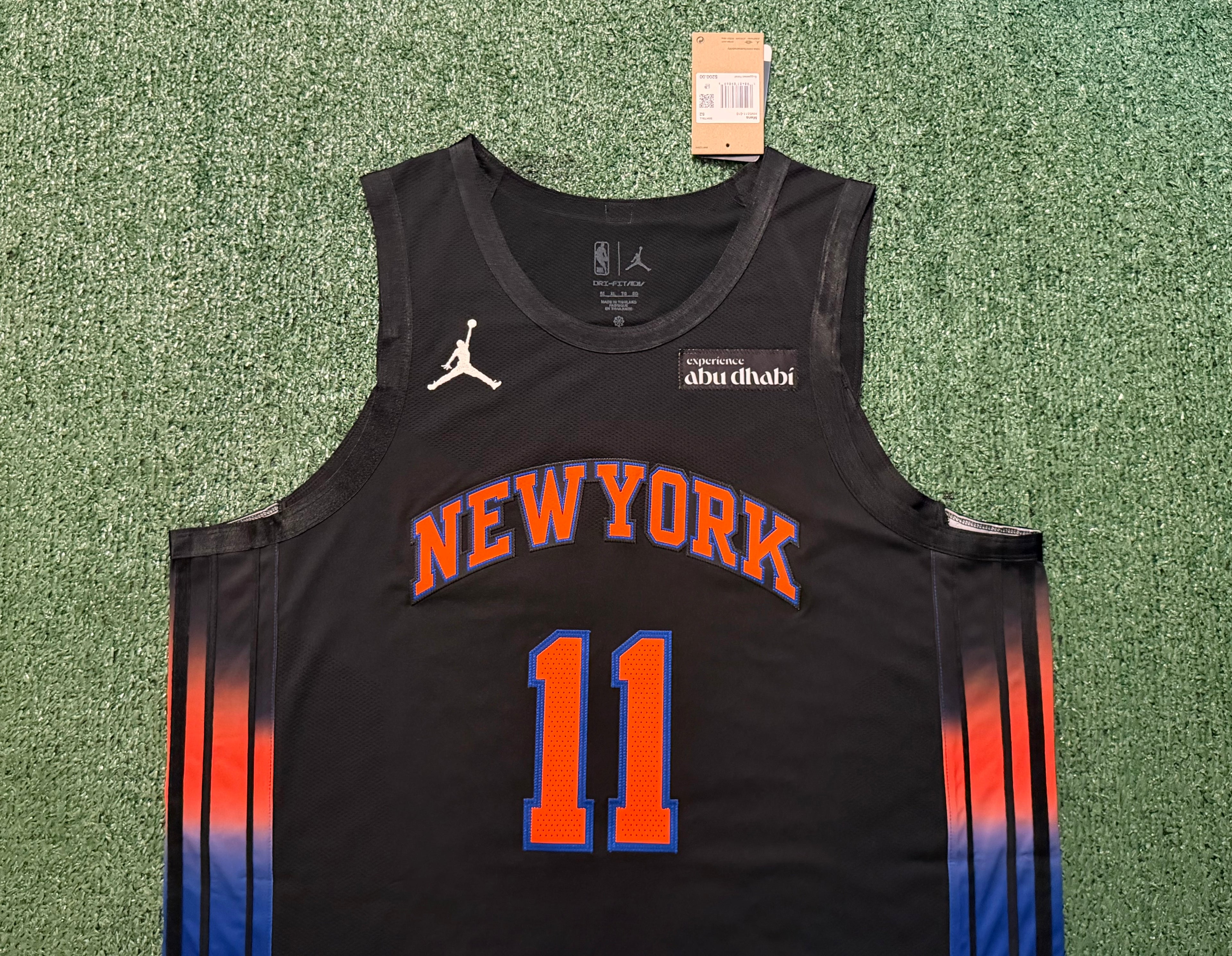 Jalen Brunson New York Knicks Jersey #11 Nike ADV Authentic Black Size 52 (XL) NBA