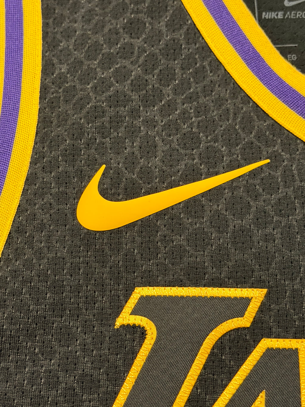 Kobe Bryant Los Angeles Lakers Jersey #8 Nike AeroSwift Authentic Black Size 52 (XL) NBA
