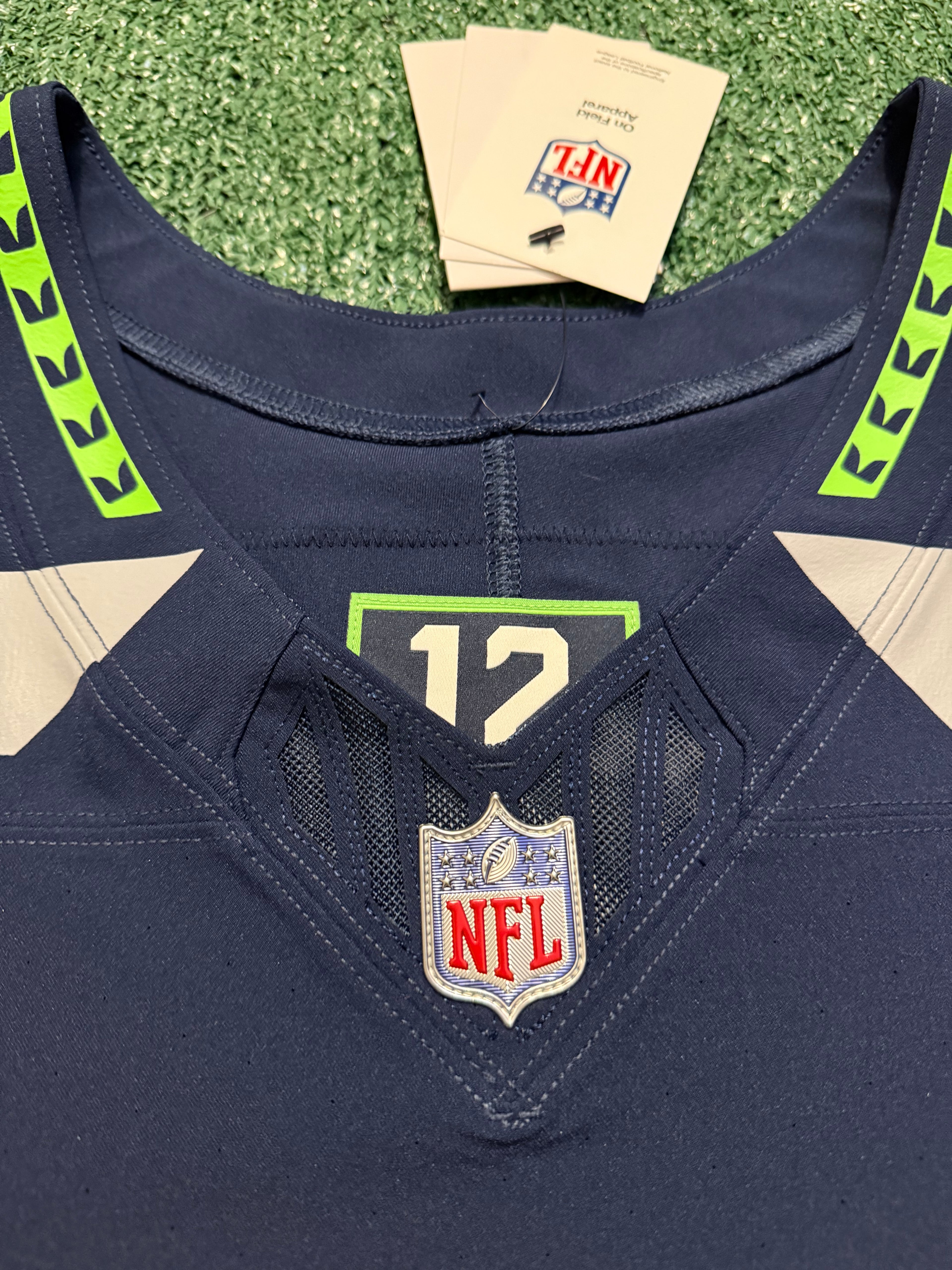 Sam Darnold Seattle Seahawks Jersey #14 Nike Vapor FUSE Elite Navy Size 48 (XL) NFL