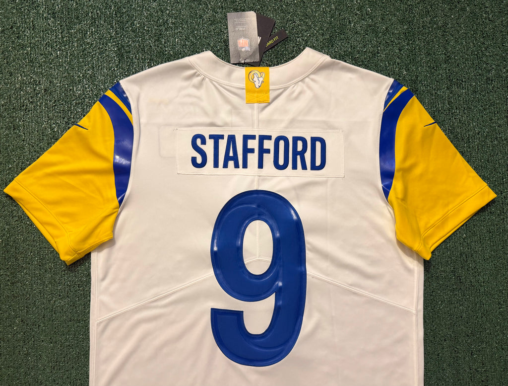 Matthew Stafford Los Angeles Rams Jersey #9 Nike Vapor Limited White (Large) NFL