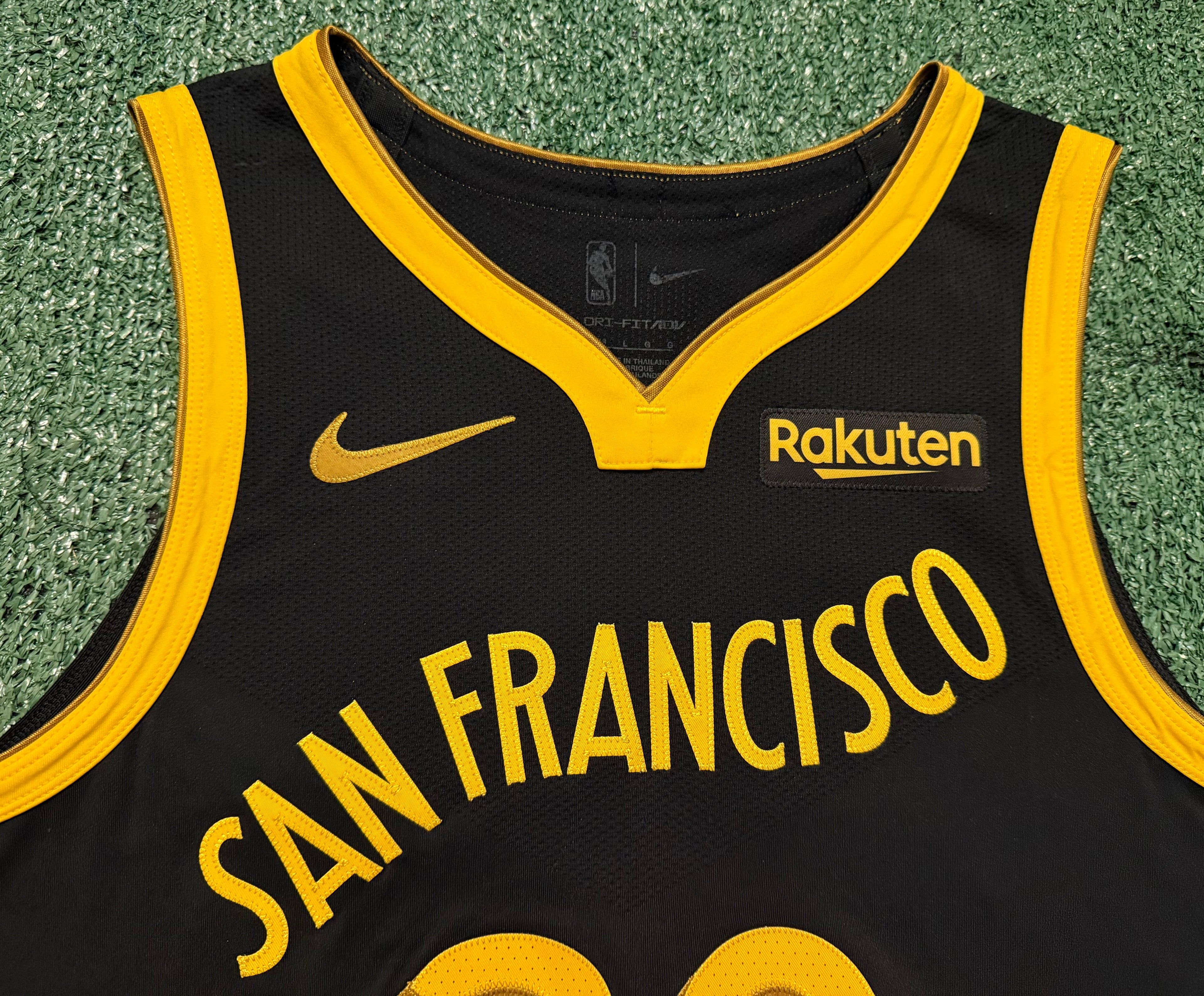Steph Curry Golden State Warriors Jersey #30 Nike ADV Authentic Black Size 48 (L) NBA