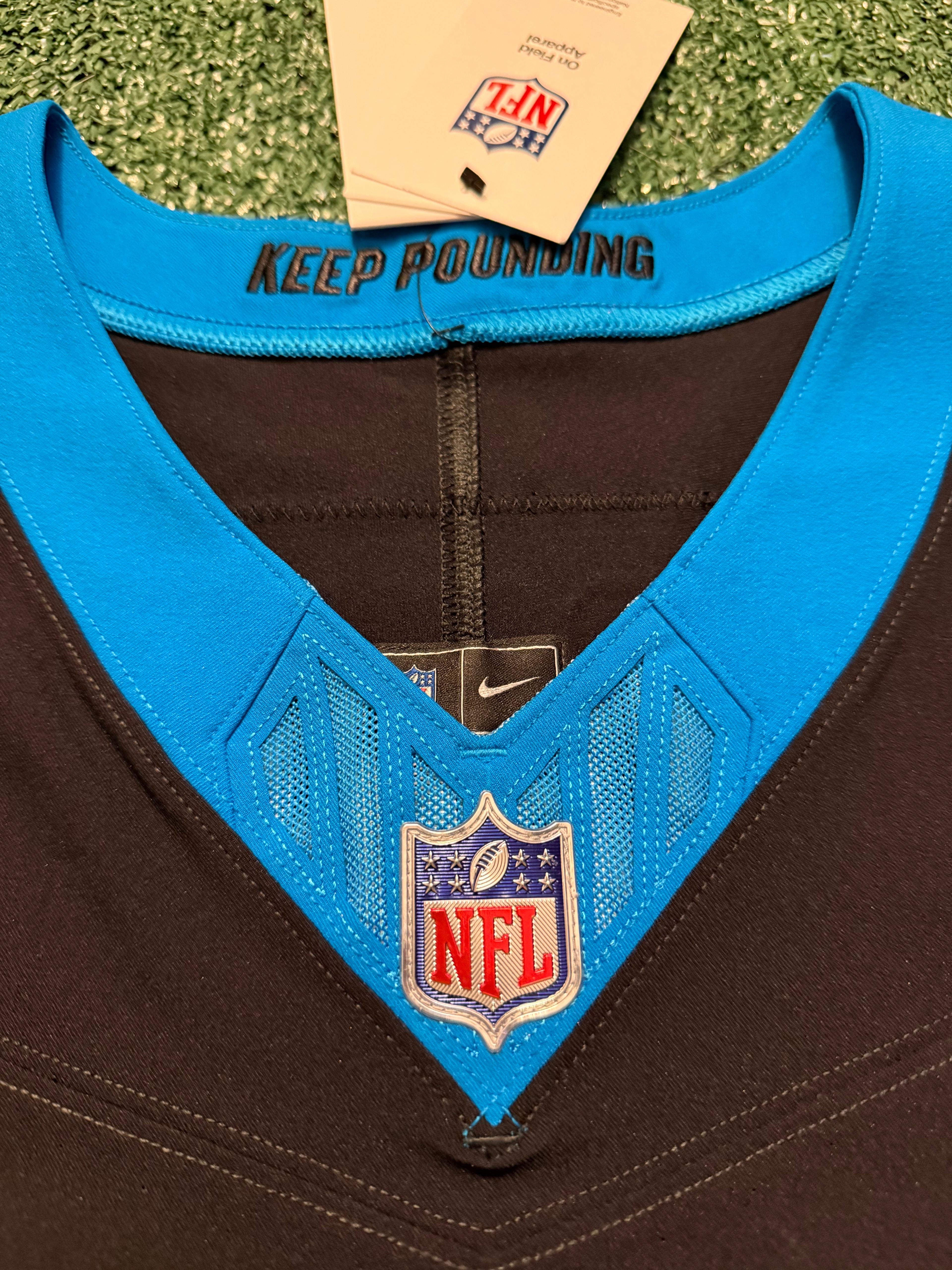 Bryce Young Carolina Panthers Jersey #9 Nike Vapor FUSE Elite Black Size 44 (Large) NFL