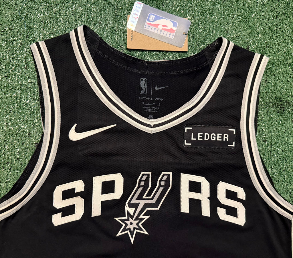 Stephon Castle San Antonio Spurs Jersey #5 Nike ADV Authentic Black Size 48 (L) NBA