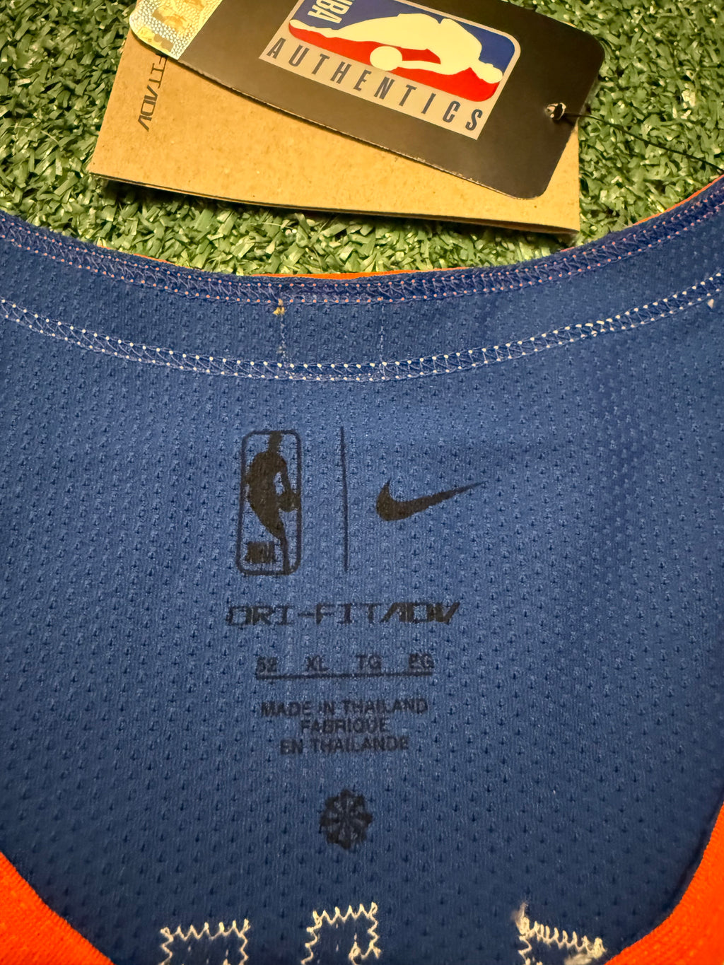 Jalen Brunson New York Knicks Jersey #11 Nike ADV Authentic Blue Size 52 (XL) NBA