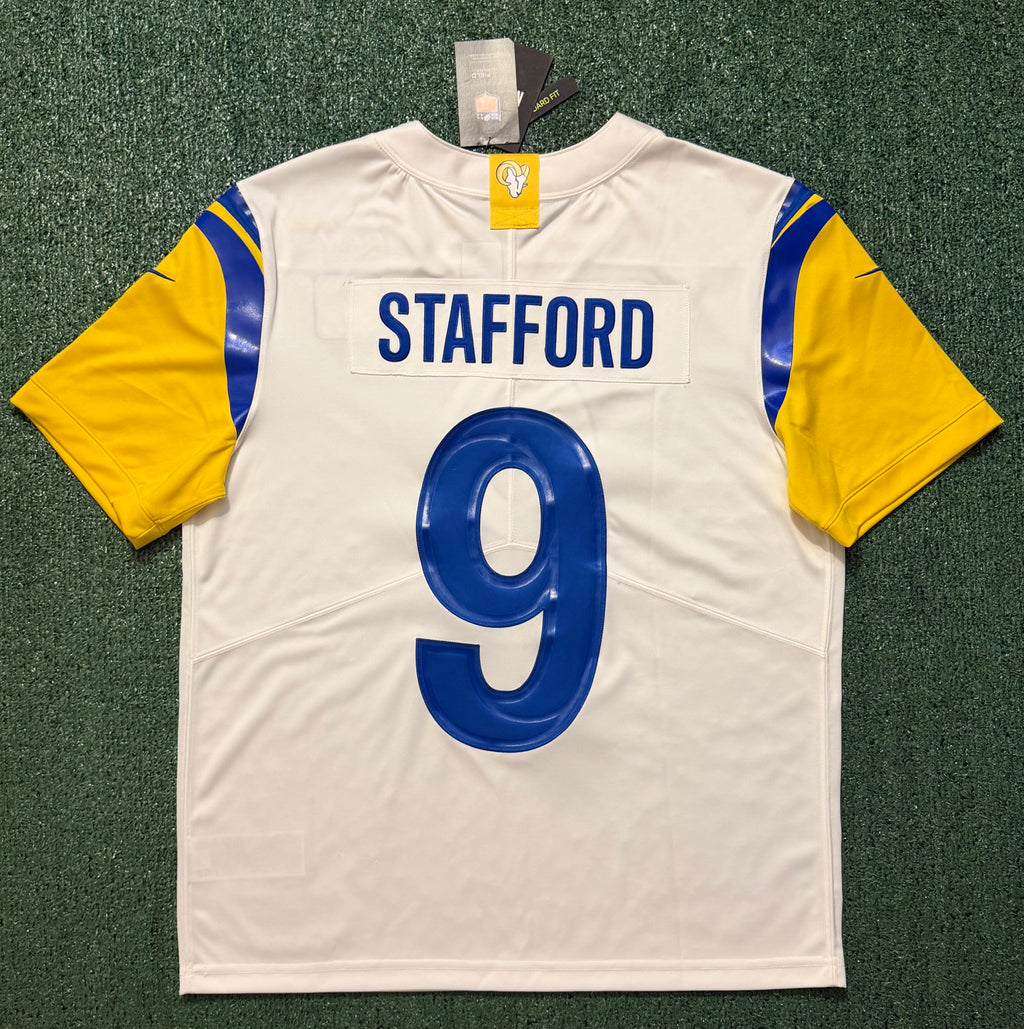 Matthew Stafford Los Angeles Rams Jersey #9 Nike Vapor Limited White (Large) NFL