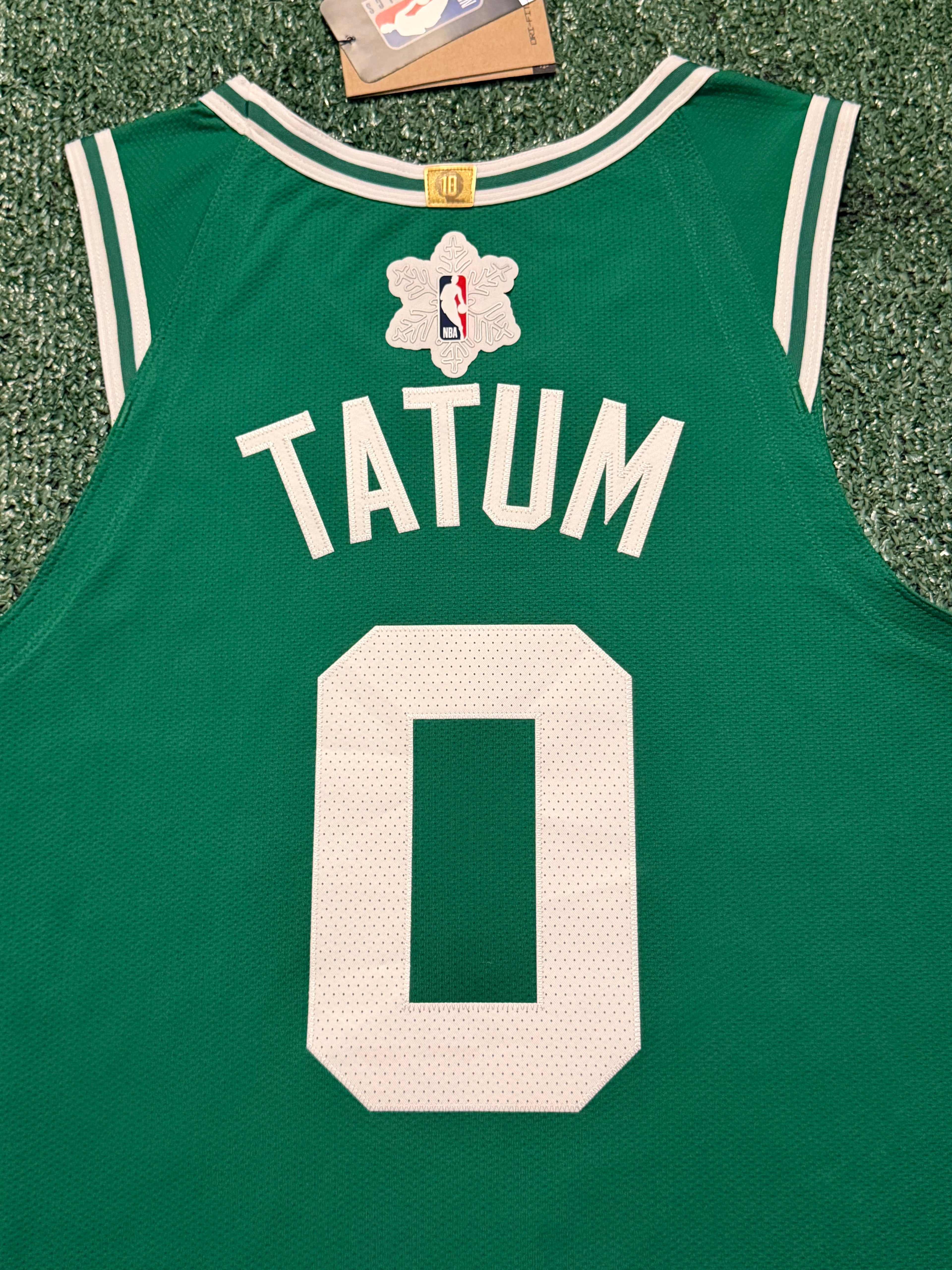 Jayson Tatum Boston Celtics Jersey #0 Nike ADV Authentic Green Size 44 (Medium) NBA