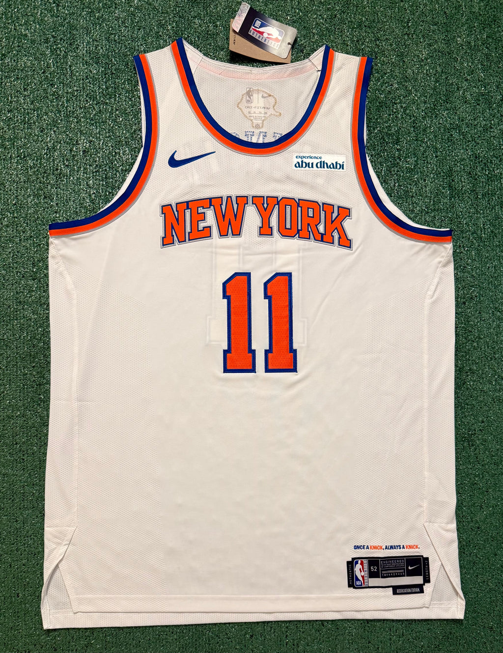 Jalen Brunson New York Knicks Jersey #11 Nike ADV Authentic White Size 52 (XL) NBA
