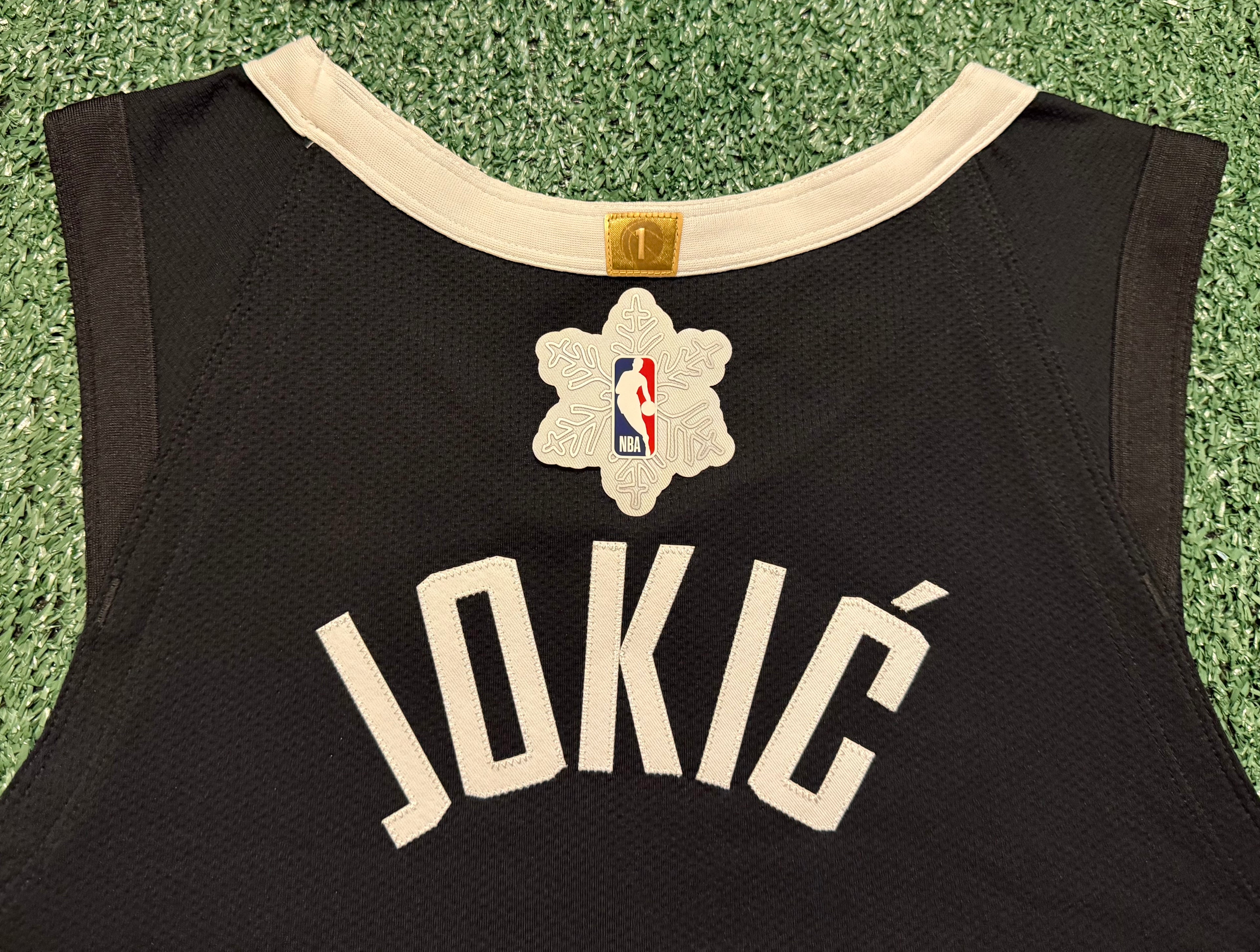 Nikola Jokic Denver Nuggets Jersey #15 Nike ADV Authentic Black Size 44 (M) NBA