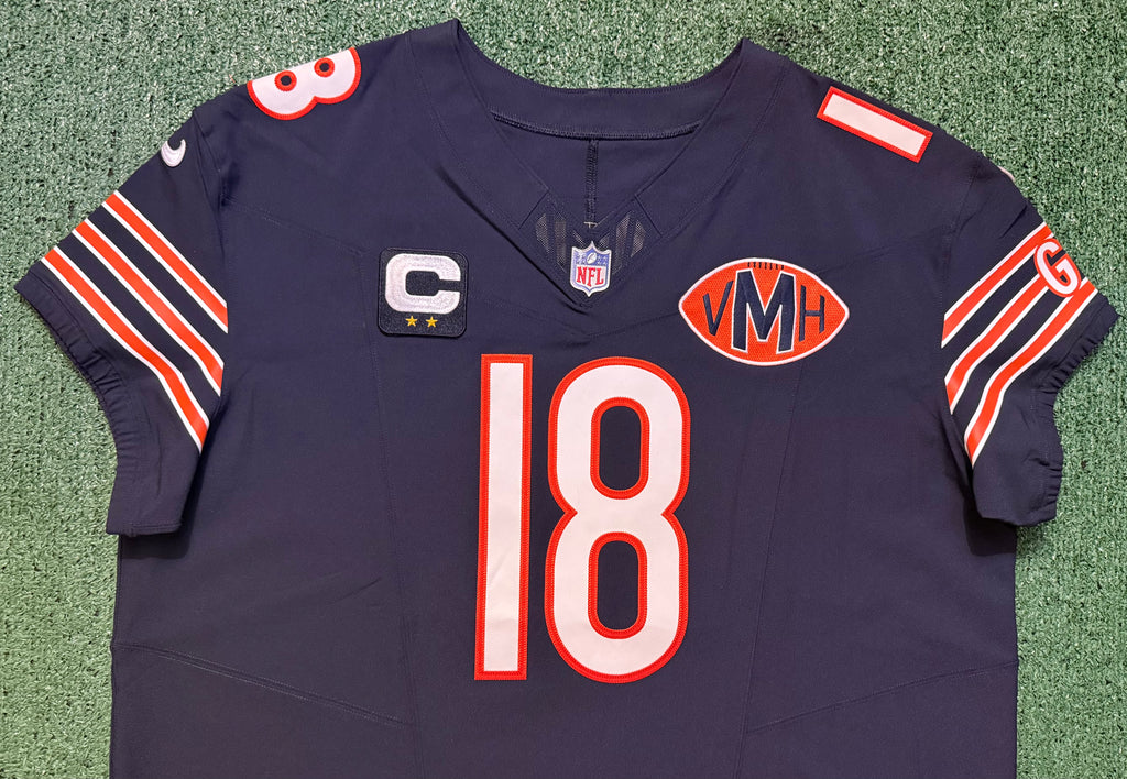 Caleb Williams Chicago Bears Jersey #18 Nike Vapor FUSE Elite Navy Size 52 (XXL) NFL