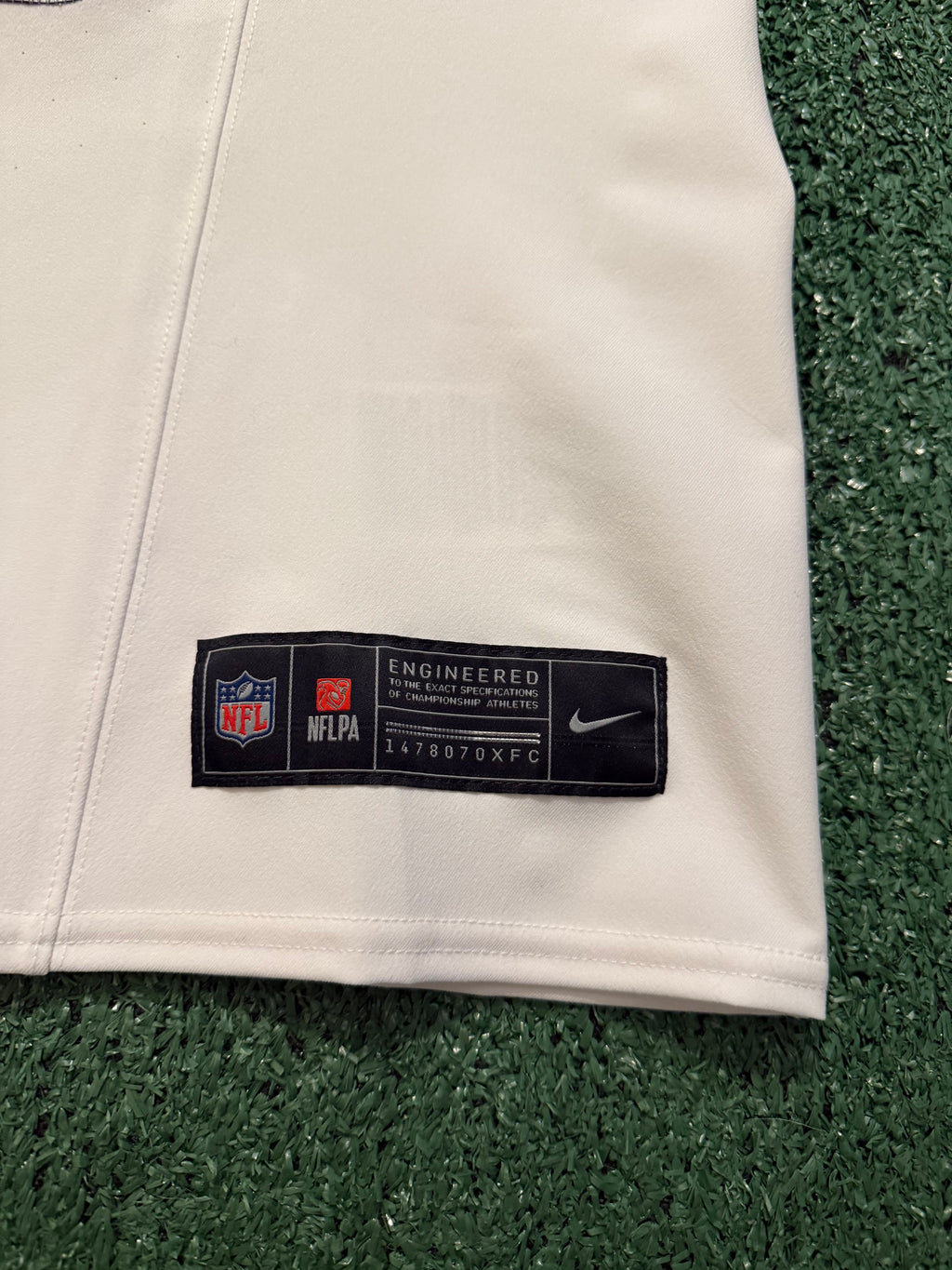 Justin Jefferson Minnesota Vikings Jersey #18 Nike Vapor FUSE Elite White Size 40 (Medium) NFL