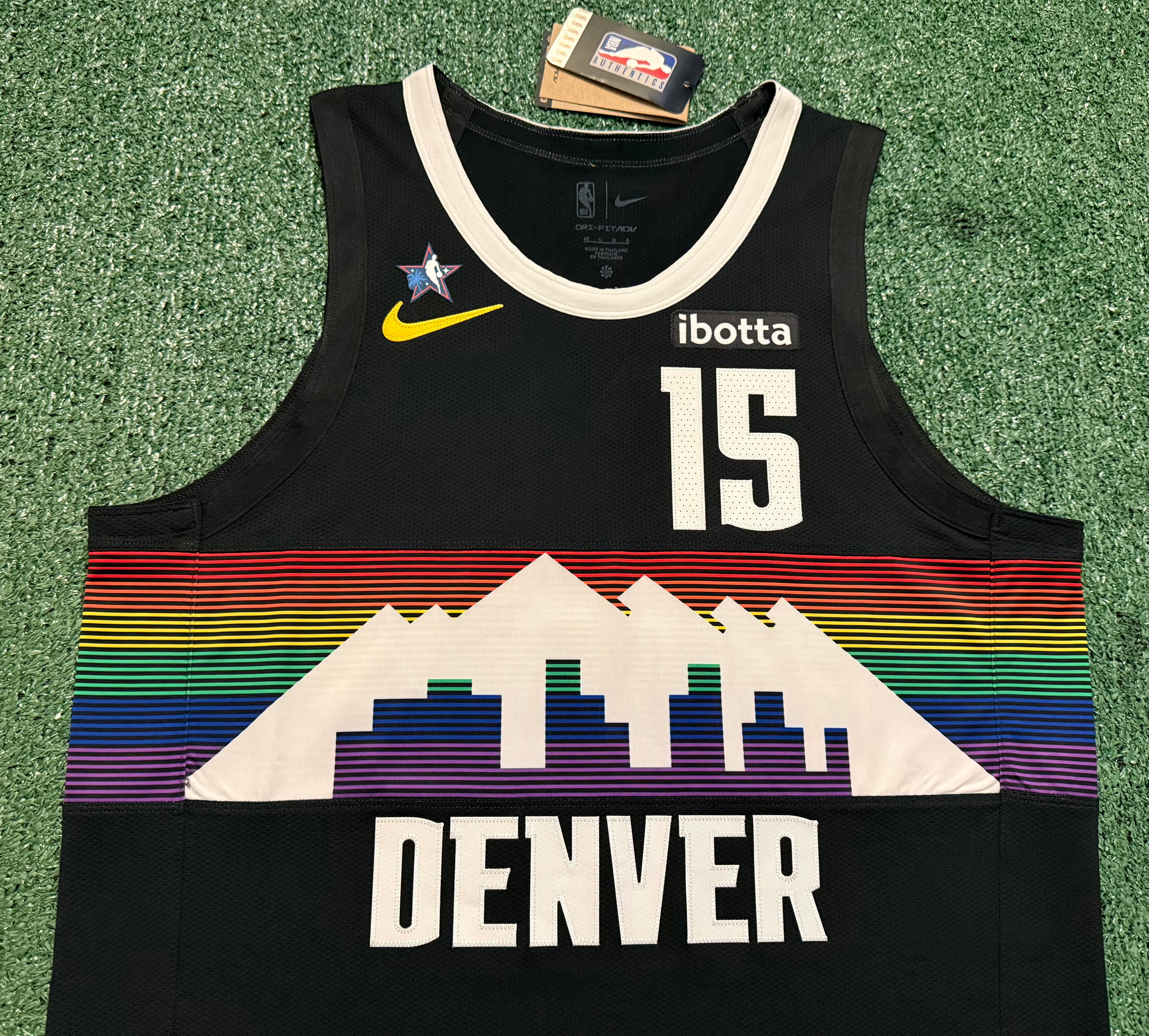 Nikola Jokic Denver Nuggets Jersey #15 Nike ADV Authentic Black Size 48 (L) NBA