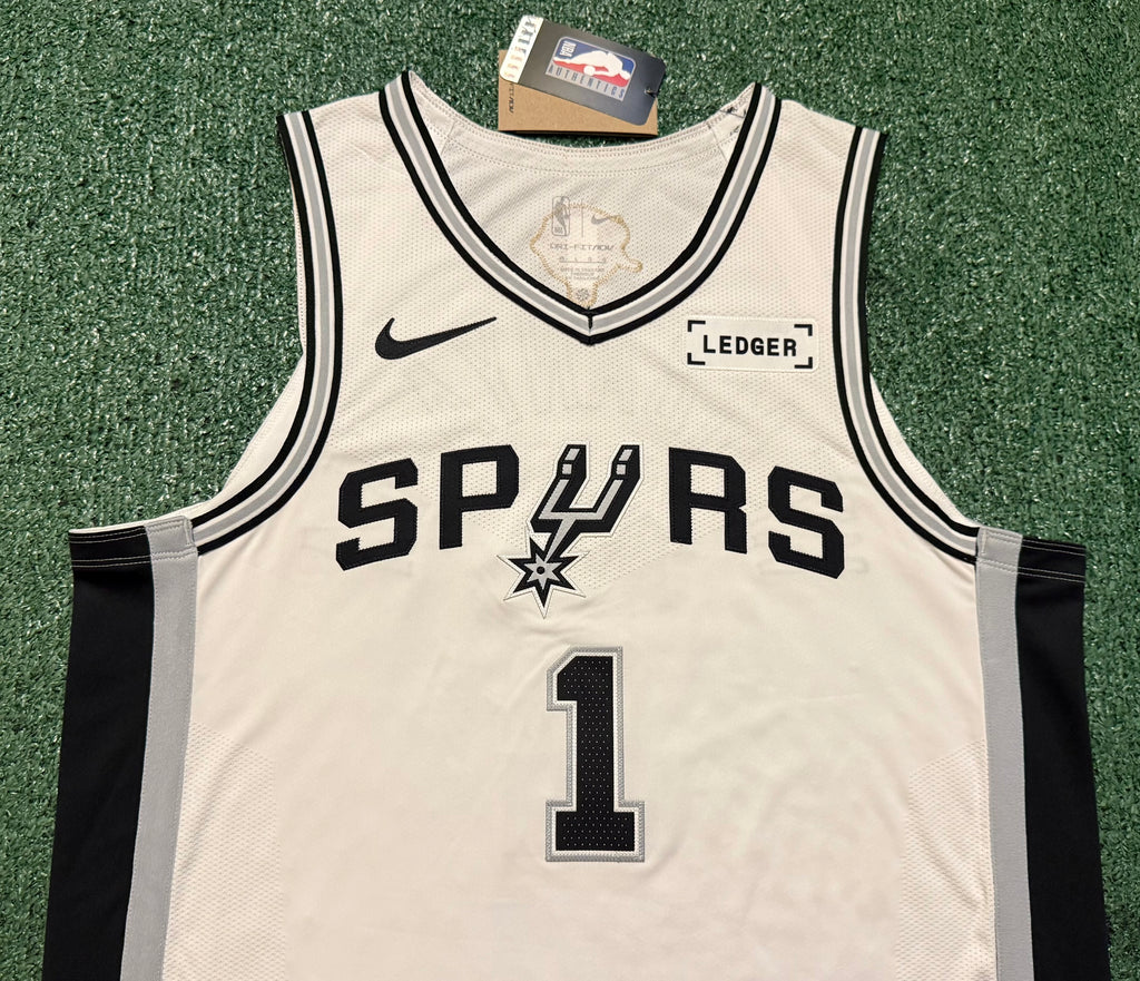 Victor Wembanyama San Antonio Spurs Jersey #1 Nike ADV Authentic White Size 48 (L) NBA