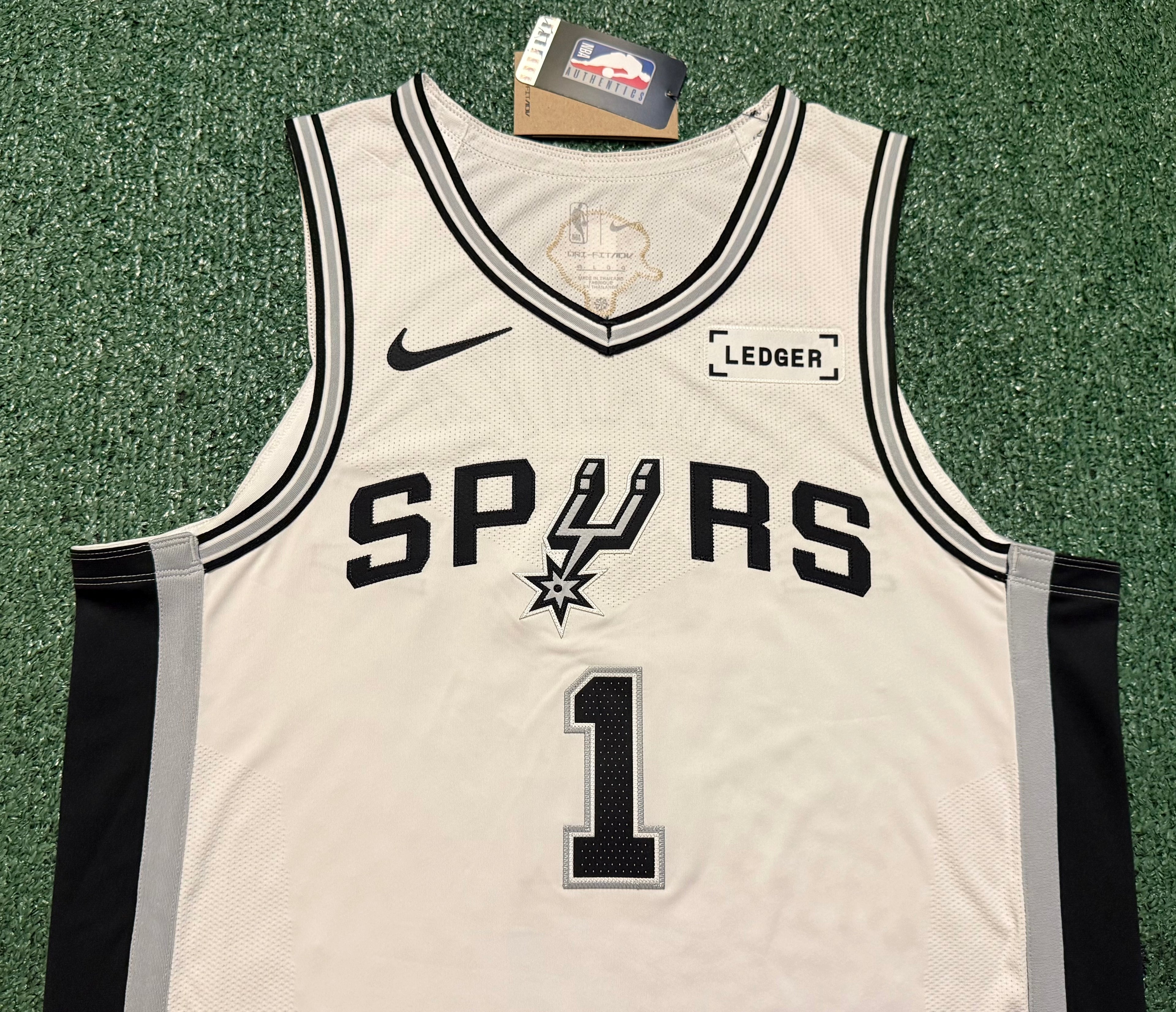 Victor Wembanyama San Antonio Spurs Jersey #1 Nike ADV Authentic White Size 48 (L) NBA
