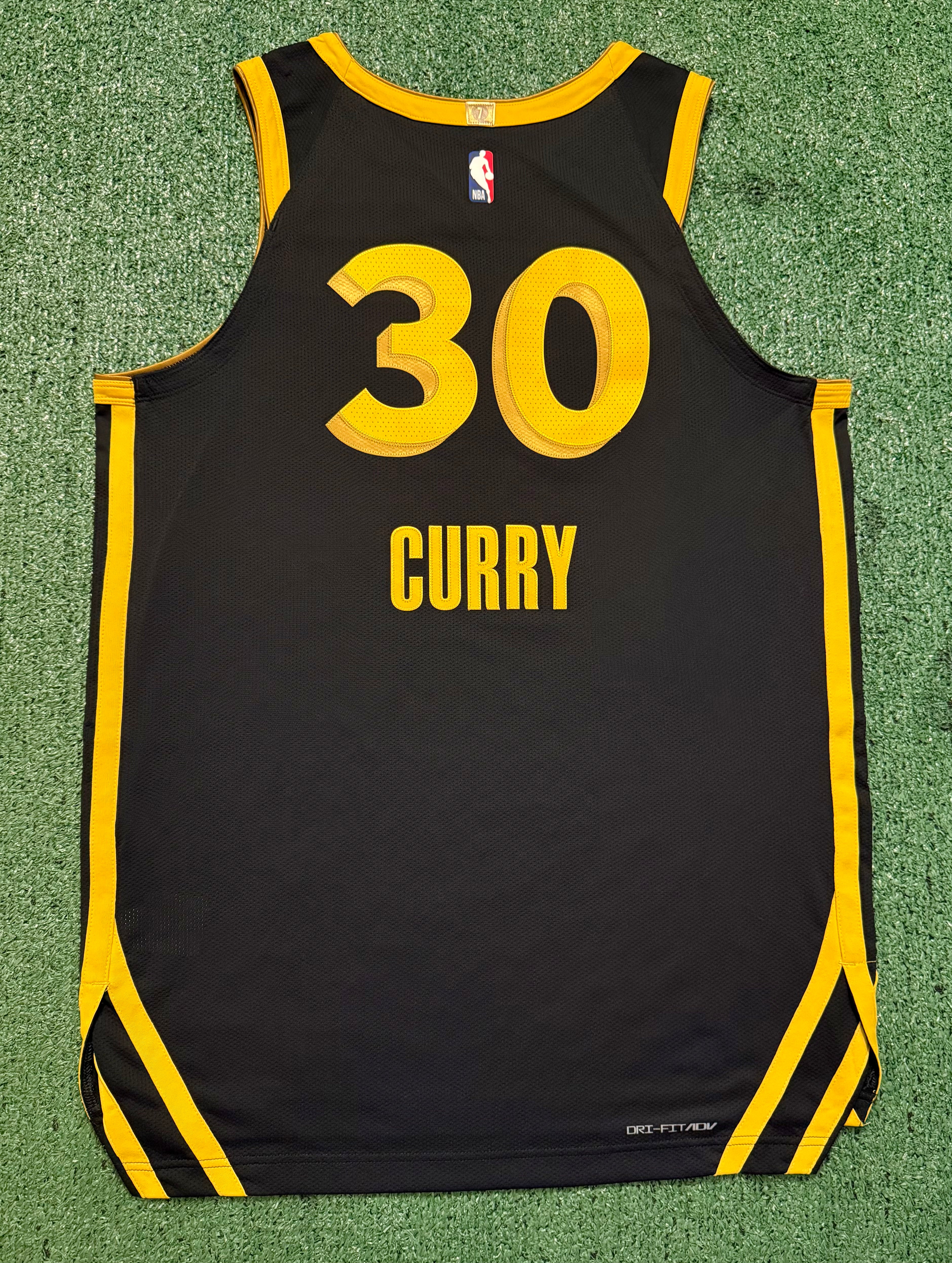 Steph Curry Golden State Warriors Jersey #30 Nike ADV Authentic Black Size 48 (L) NBA