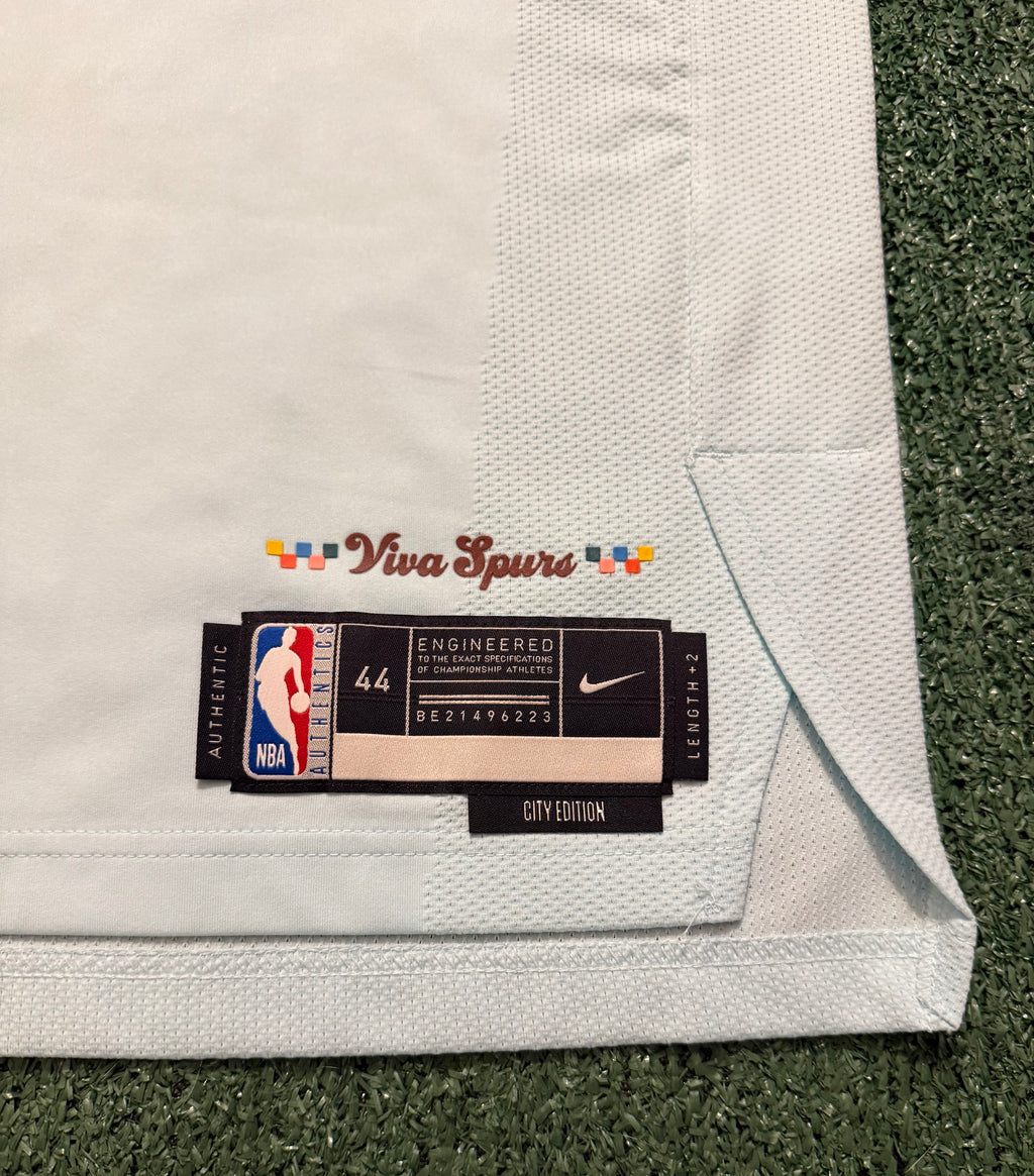 Victor Wembanyama San Antonio Spurs Jersey #1 Nike ADV Authentic Blue Size 44 (M) NBA