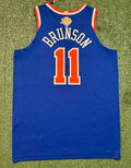 Jalen Brunson New York Knicks Jersey #11 Finals Nike ADV Authentic Blue Size 48 (L) NBA