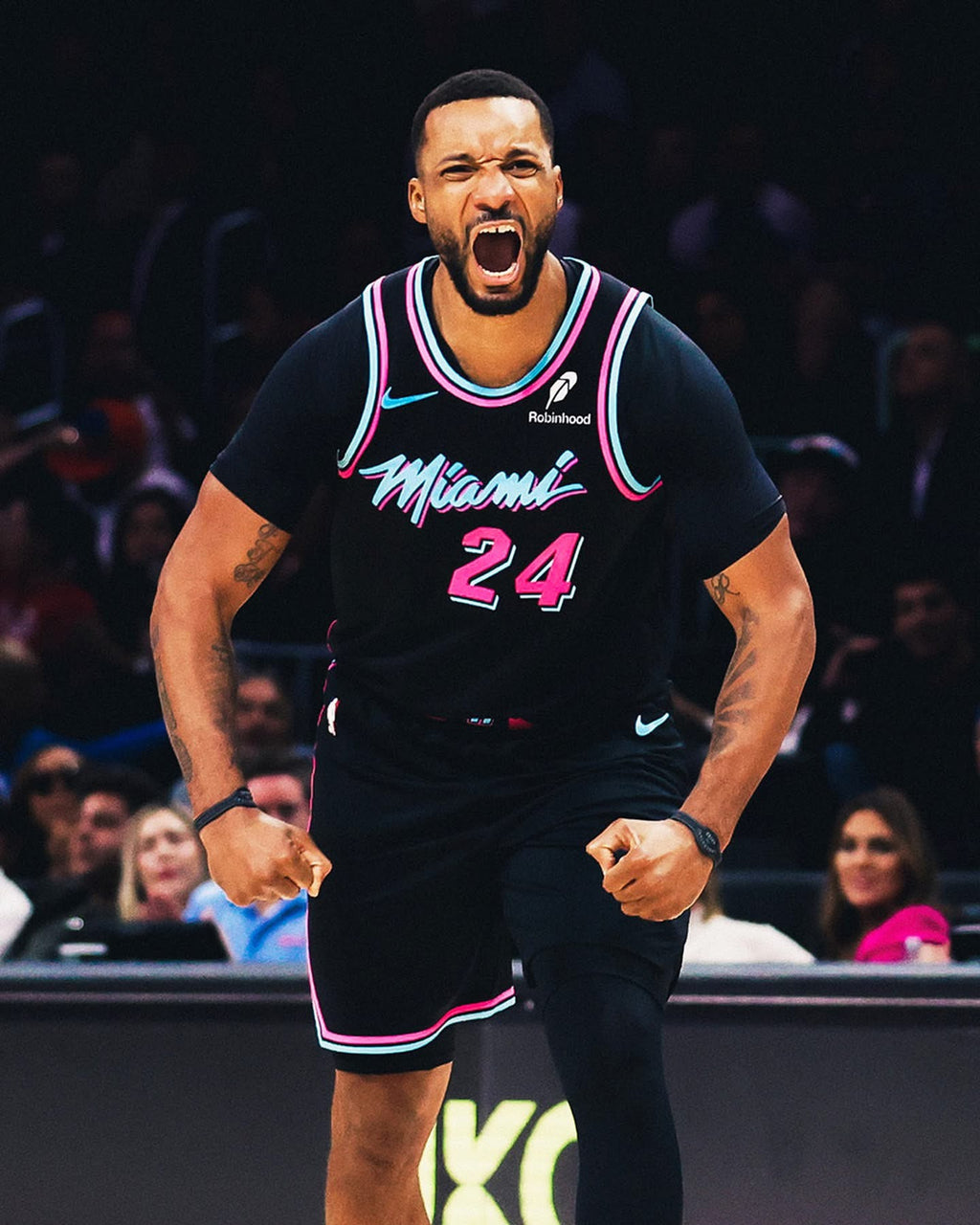 Norman Powell Miami Heat Jersey Nike ADV Authentic Black Size 48 (Large) NBA