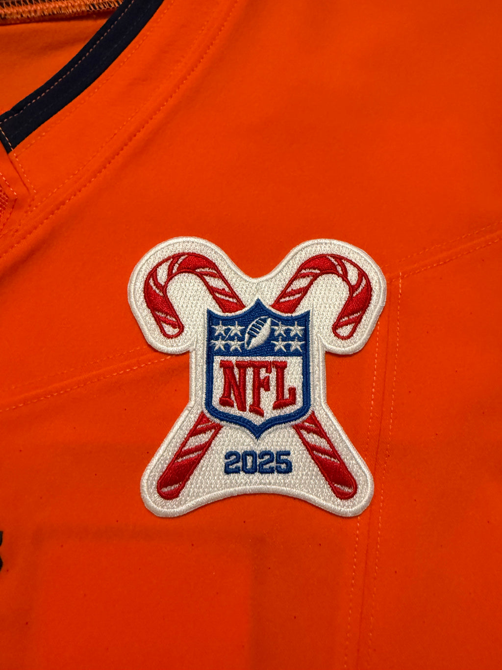Bo Nix Denver Broncos Jersey #10 Nike Vapor Fuse Elite Orange Size 44 (L) NFL