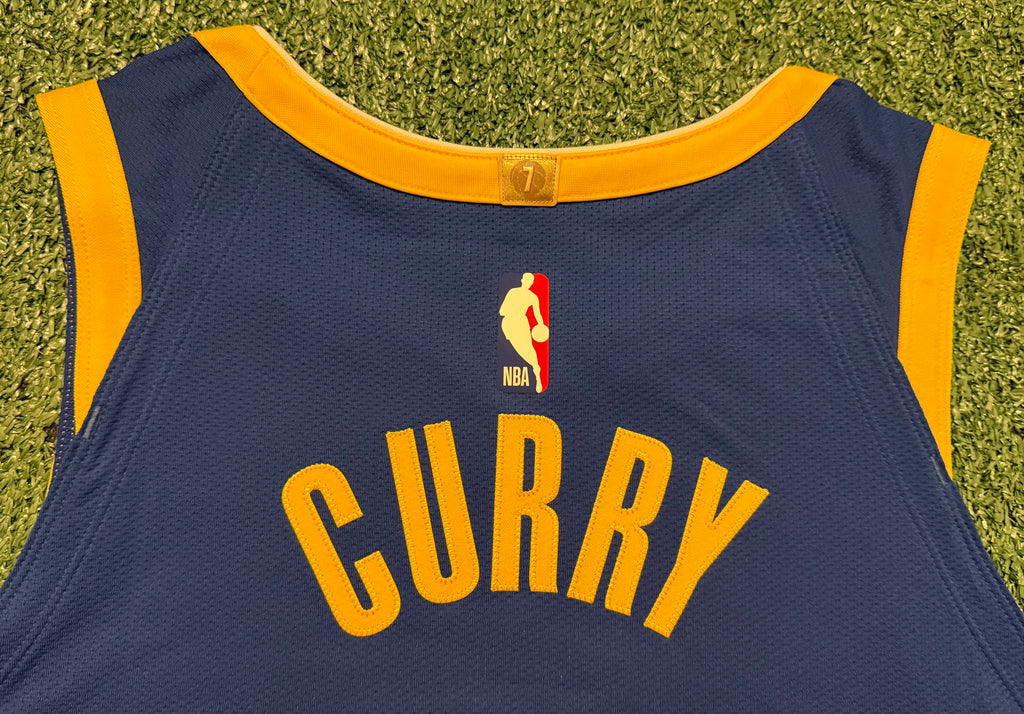 Steph Curry Golden State Warriors Jersey #30 Nike ADV Authentic Blue Size 48 (L) NBA
