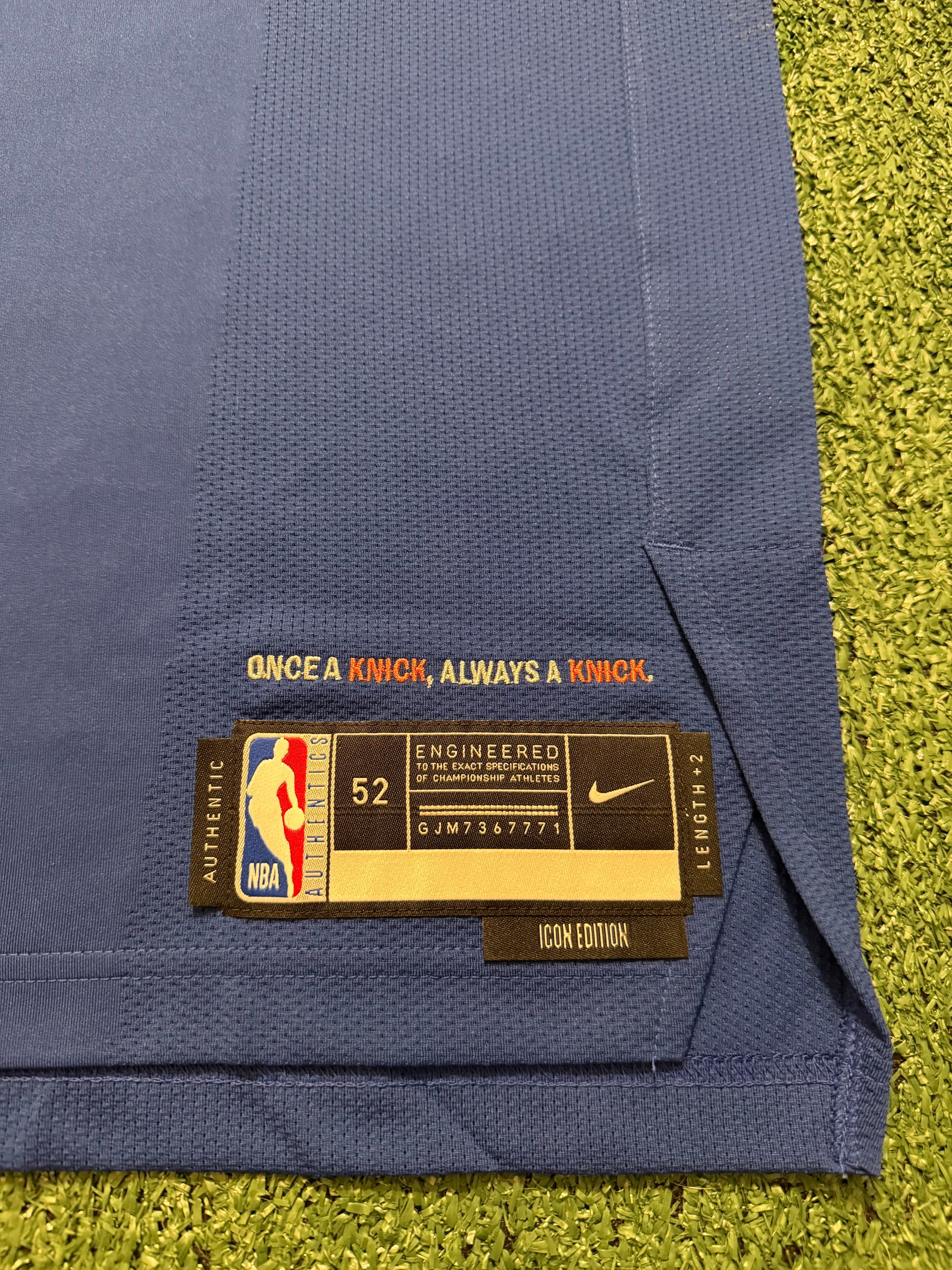 Jalen Brunson New York Knicks Jersey #11 Nike ADV Authentic Blue Size 52 (XL) NBA