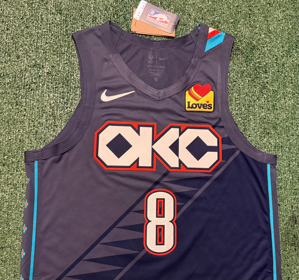 Jalen Williams Oklahoma City Thunder Jersey #8 Nike ADV Authentic Blue Size 44 (M) NBA