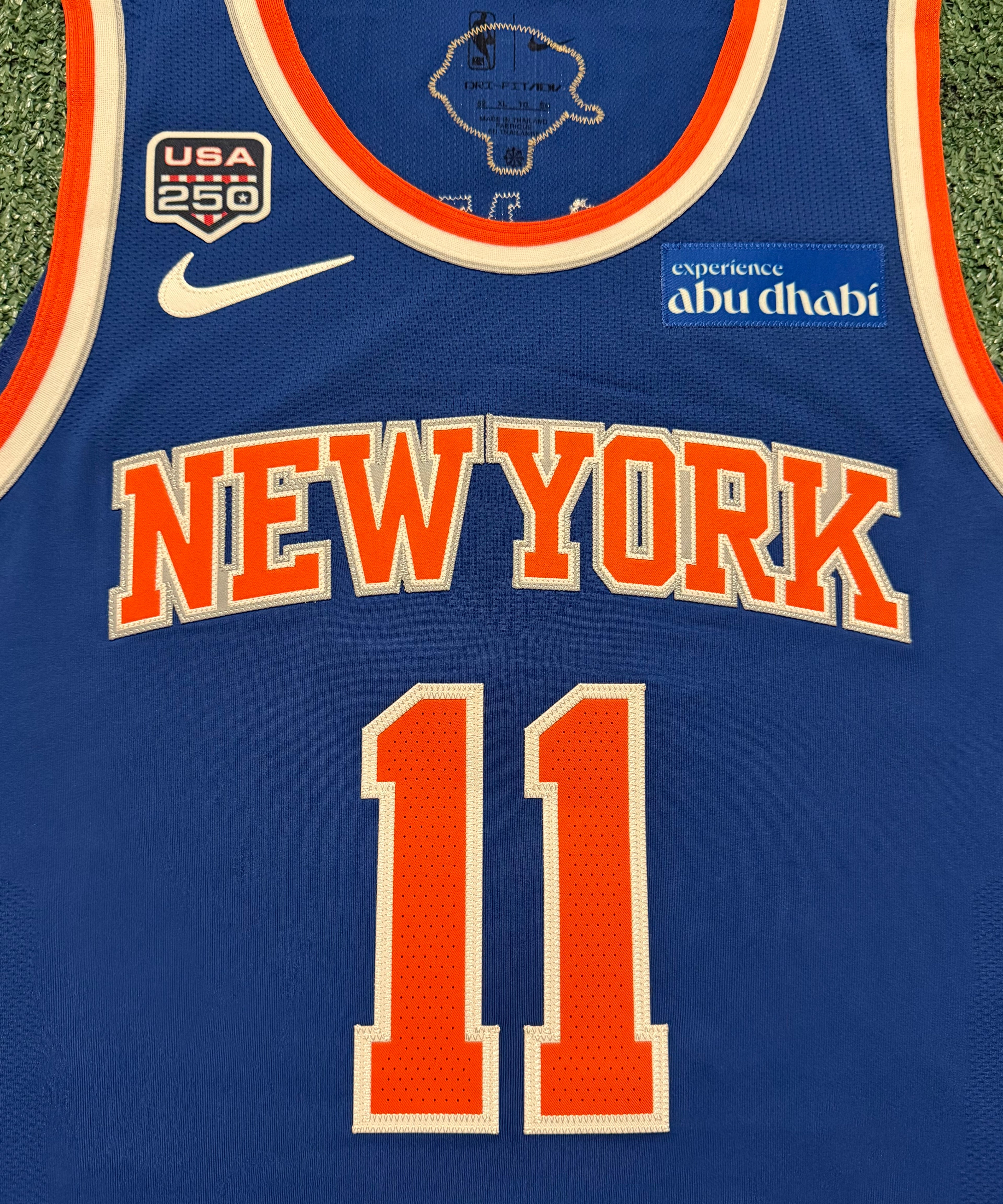 Jalen Brunson New York Knicks Jersey #11 Finals Nike ADV Authentic Blue Size 52 (XL) NBA