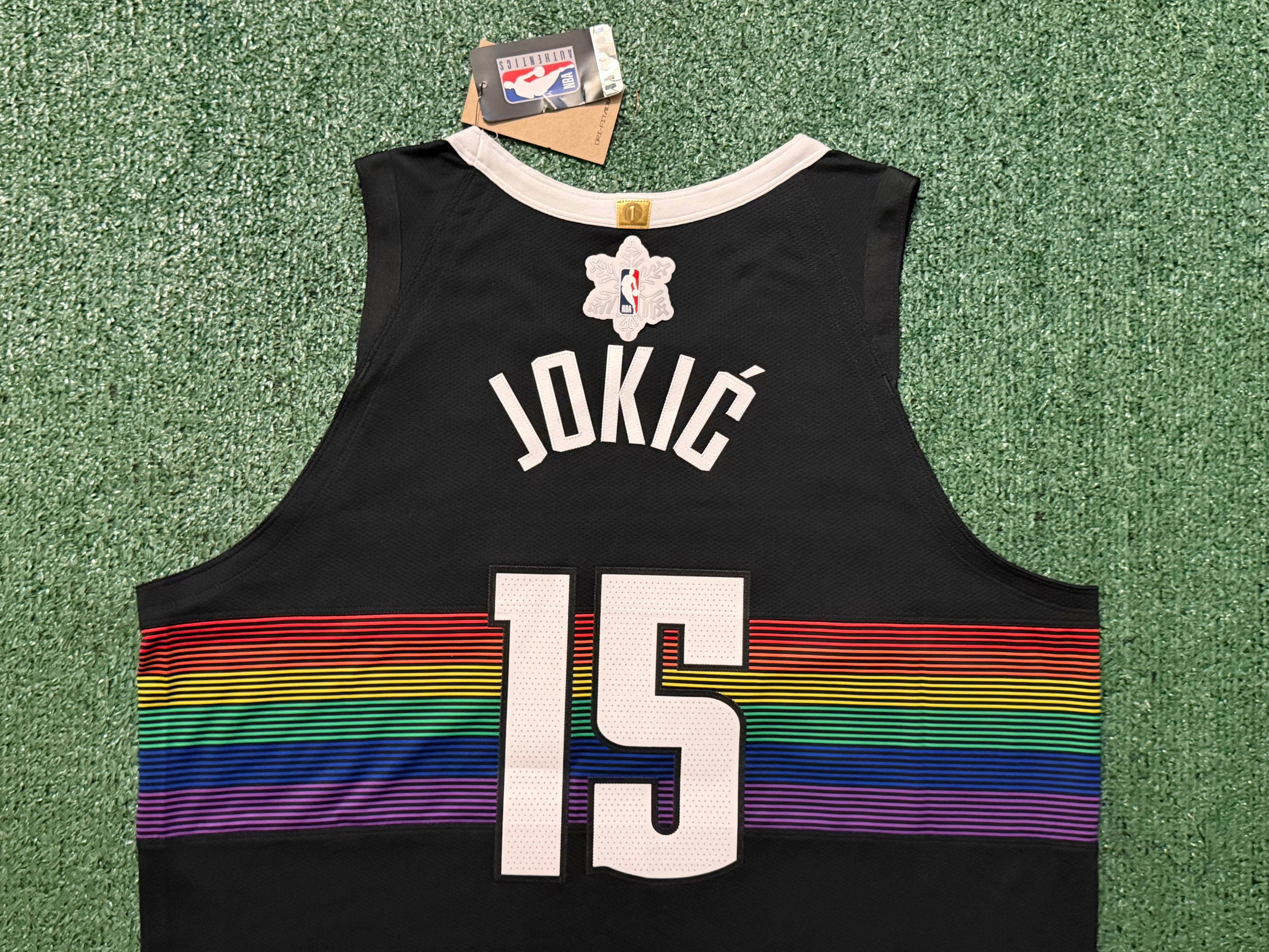 Nikola Jokic Denver Nuggets Jersey #15 Nike ADV Authentic Black Size 52 (XL) NBA
