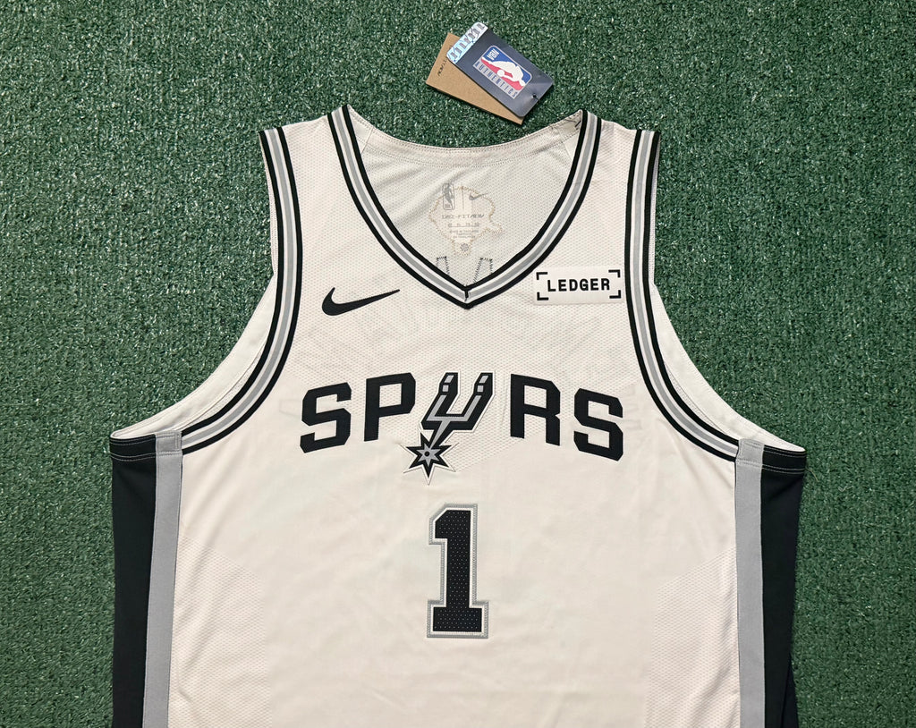 Victor Wembanyama San Antonio Spurs Jersey #1 Nike ADV Authentic White Size 52 (XL) NBA