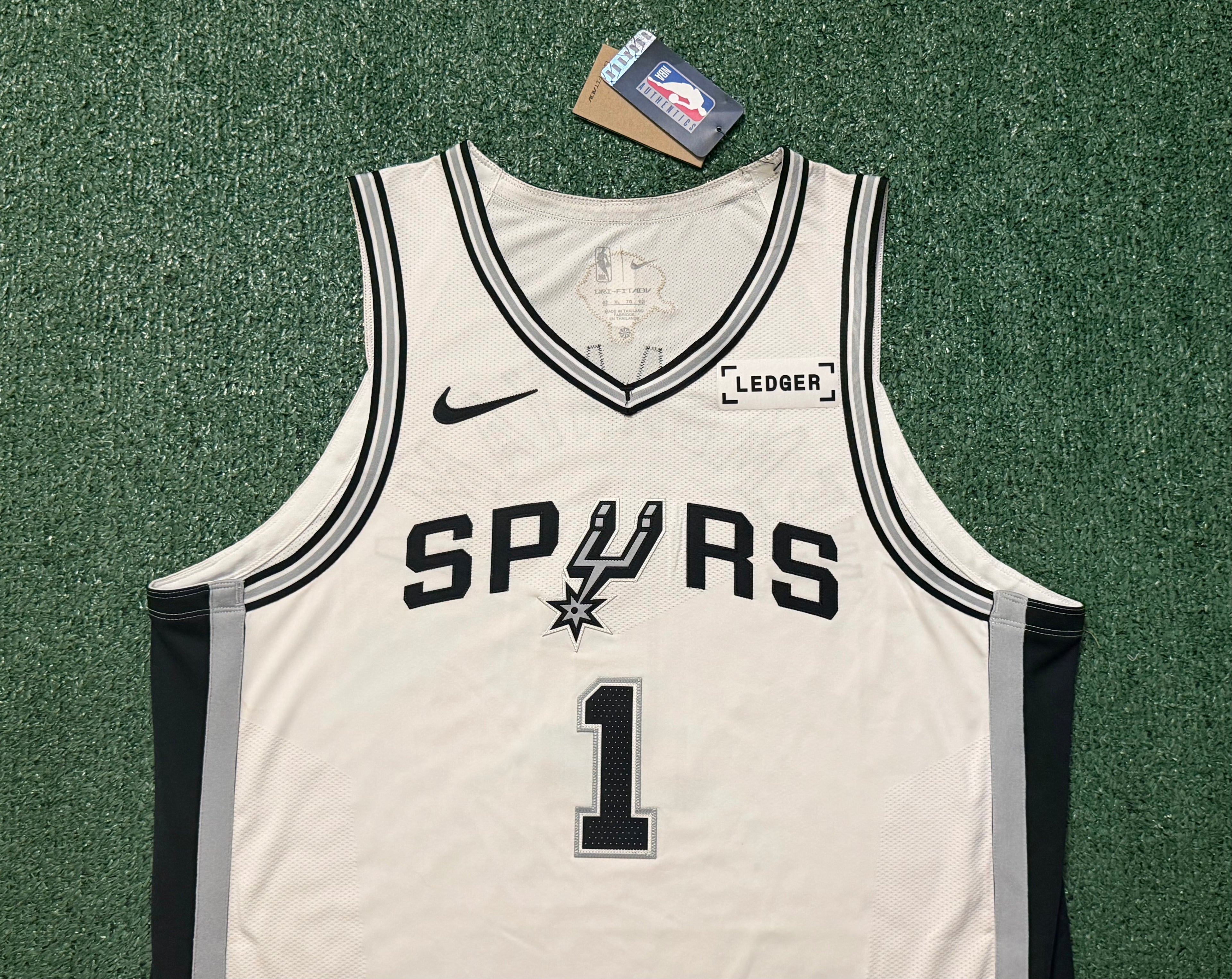 Victor Wembanyama San Antonio Spurs Jersey #1 Nike ADV Authentic White Size 52 (XL) NBA