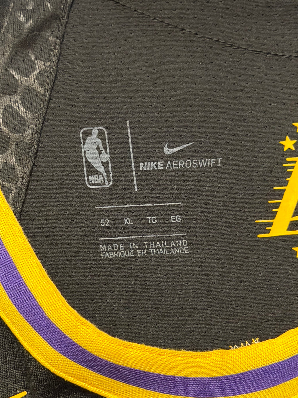 Kobe Bryant Los Angeles Lakers Jersey #8 Nike AeroSwift Authentic Black Size 52 (XL) NBA