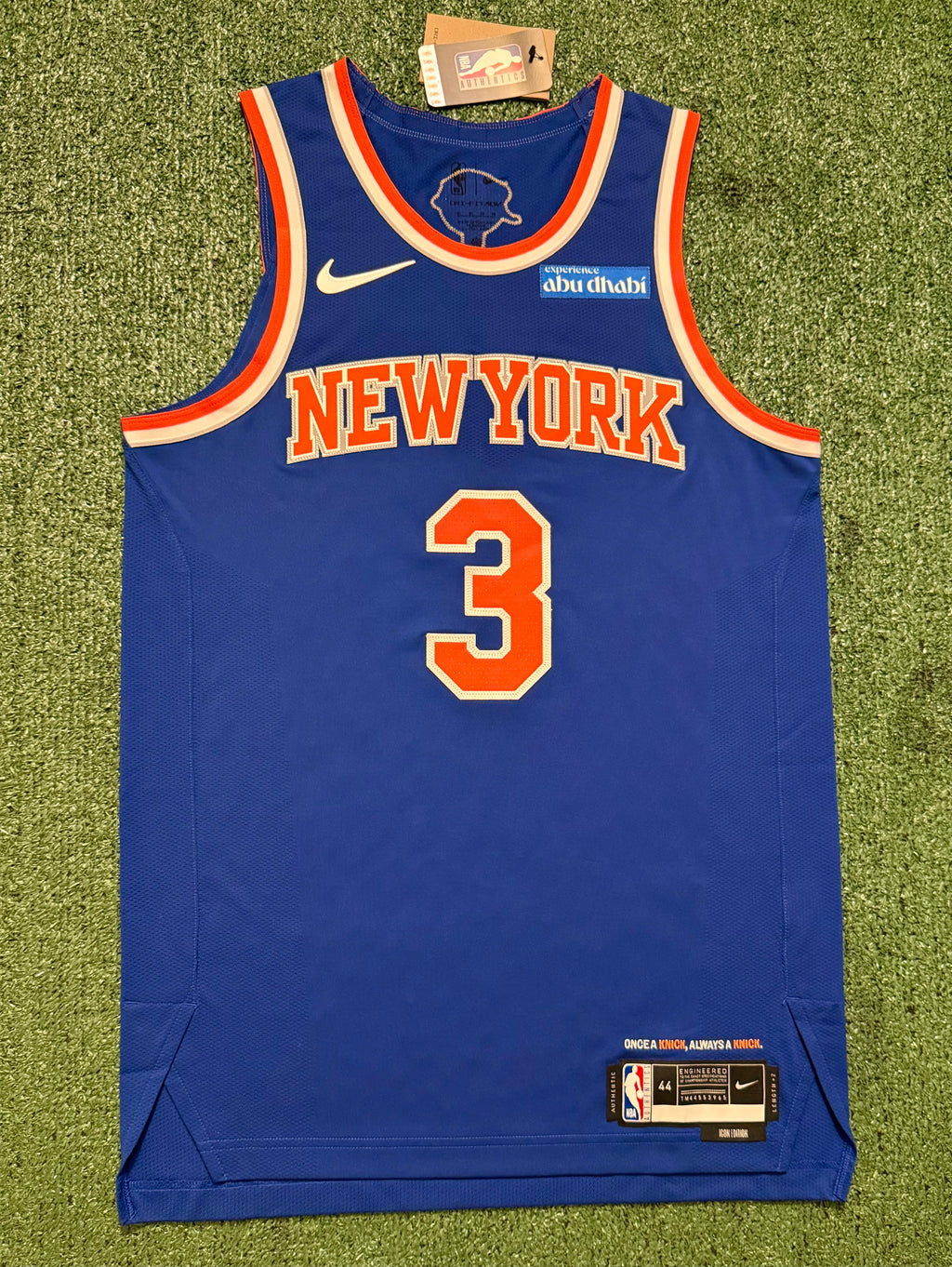 Josh Hart New York Knicks Jersey #3 Nike ADV Authentic Blue Size 44 (M) NBA
