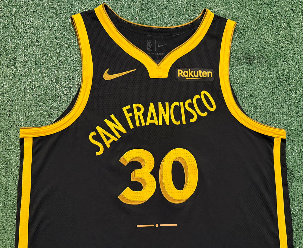 Steph Curry Golden State Warriors Jersey #30 Nike ADV Authentic Black Size 48 (L) NBA