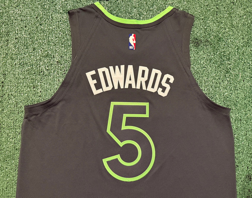 Anthony Edwards Minnesota Timberwolves Jersey #5 Nike ADV Authentic Gray Size 48 (L) NBA