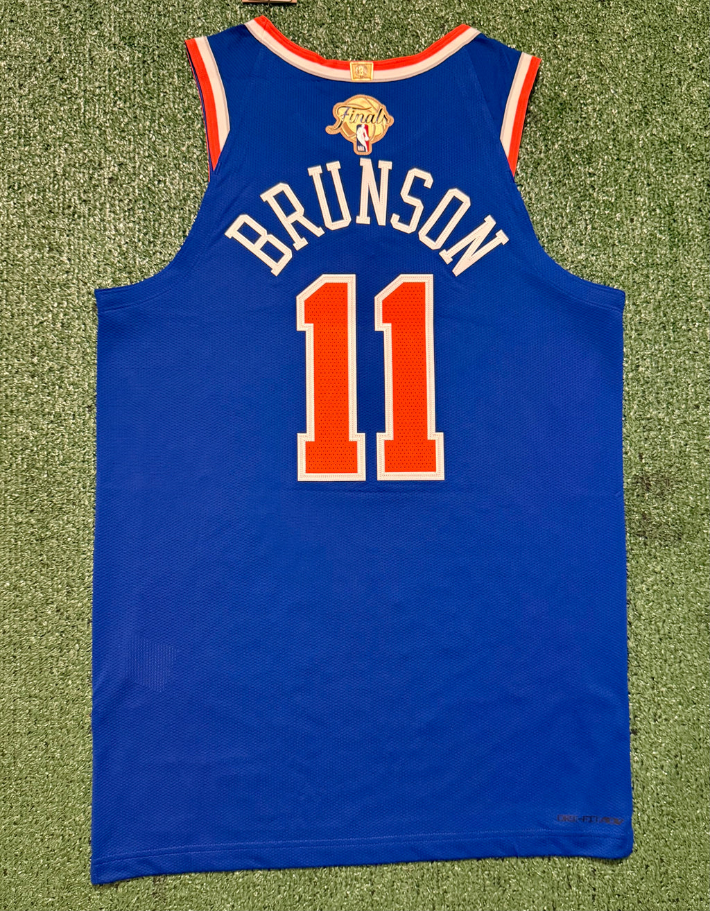 Jalen Brunson New York Knicks Jersey #11 Finals Nike ADV Authentic Blue Size 44 (M) NBA