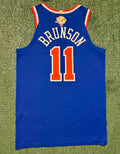 Jalen Brunson New York Knicks Jersey #11 Finals Nike ADV Authentic Blue Size 44 (M) NBA