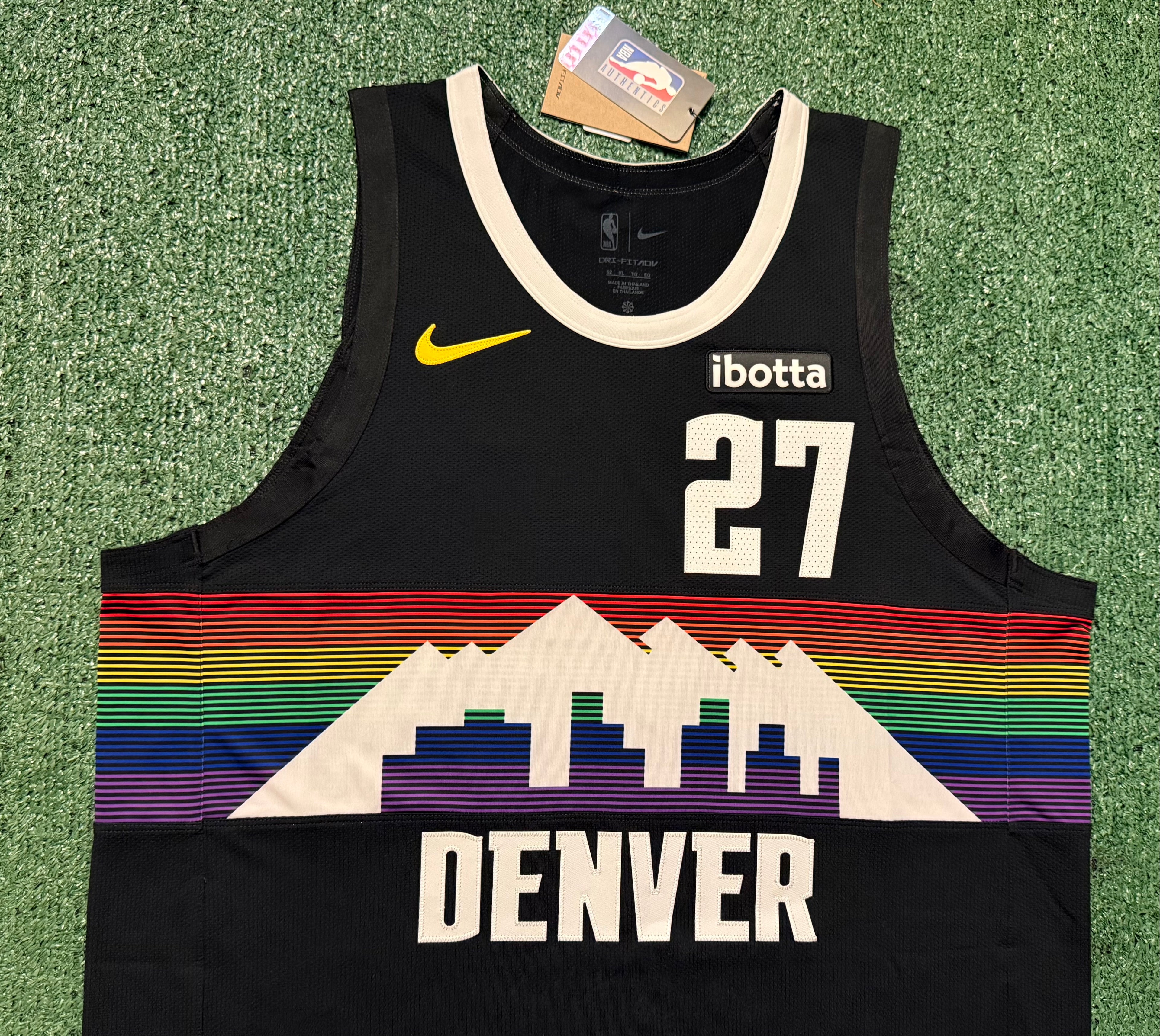Jamal Murray Denver Nuggets Jersey #27 Nike ADV Authentic Black Size 52 (XL) NBA