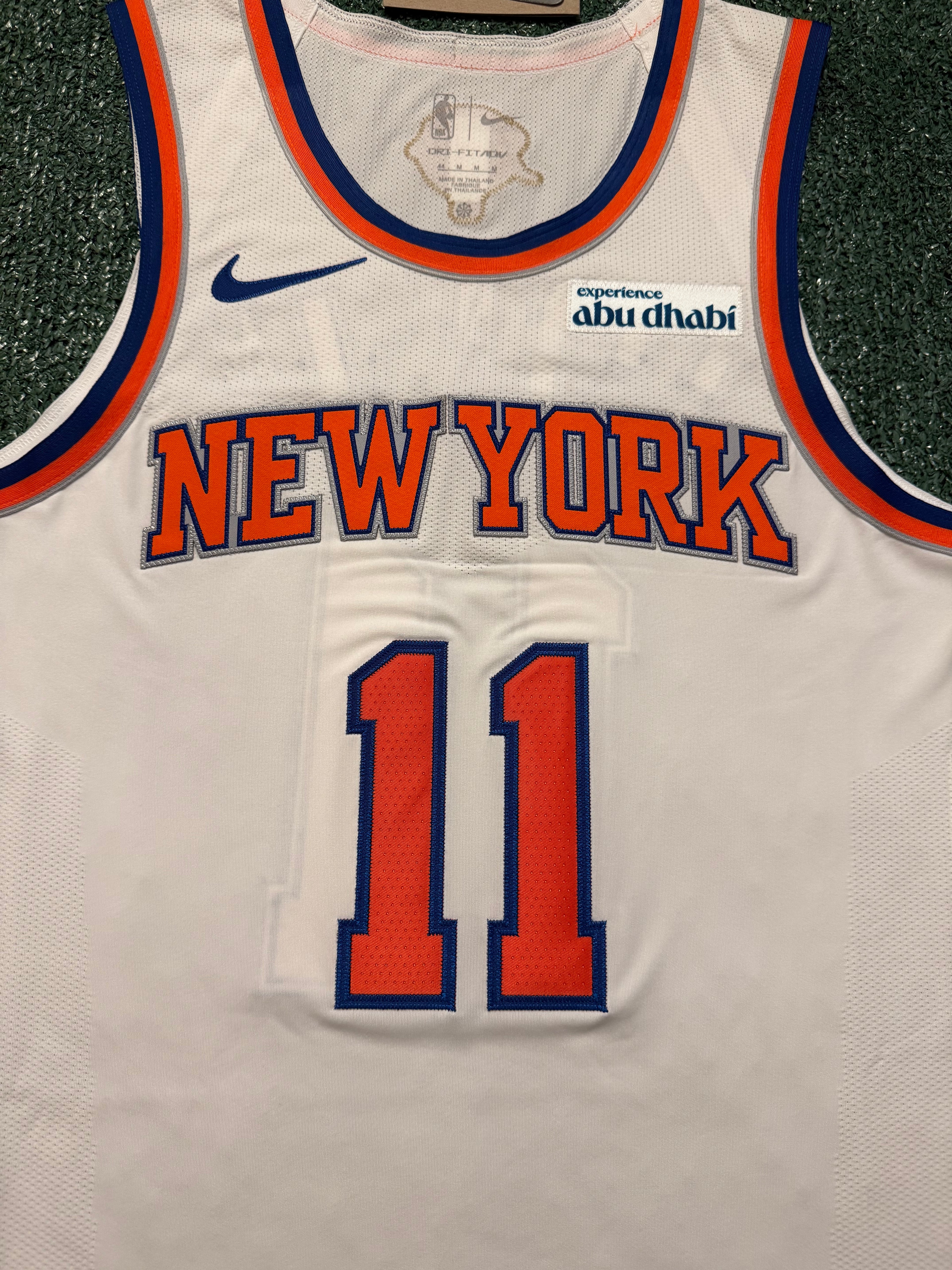 Jalen Brunson New York Knicks Jersey #11 Nike ADV Authentic White Size 44 (M) NBA