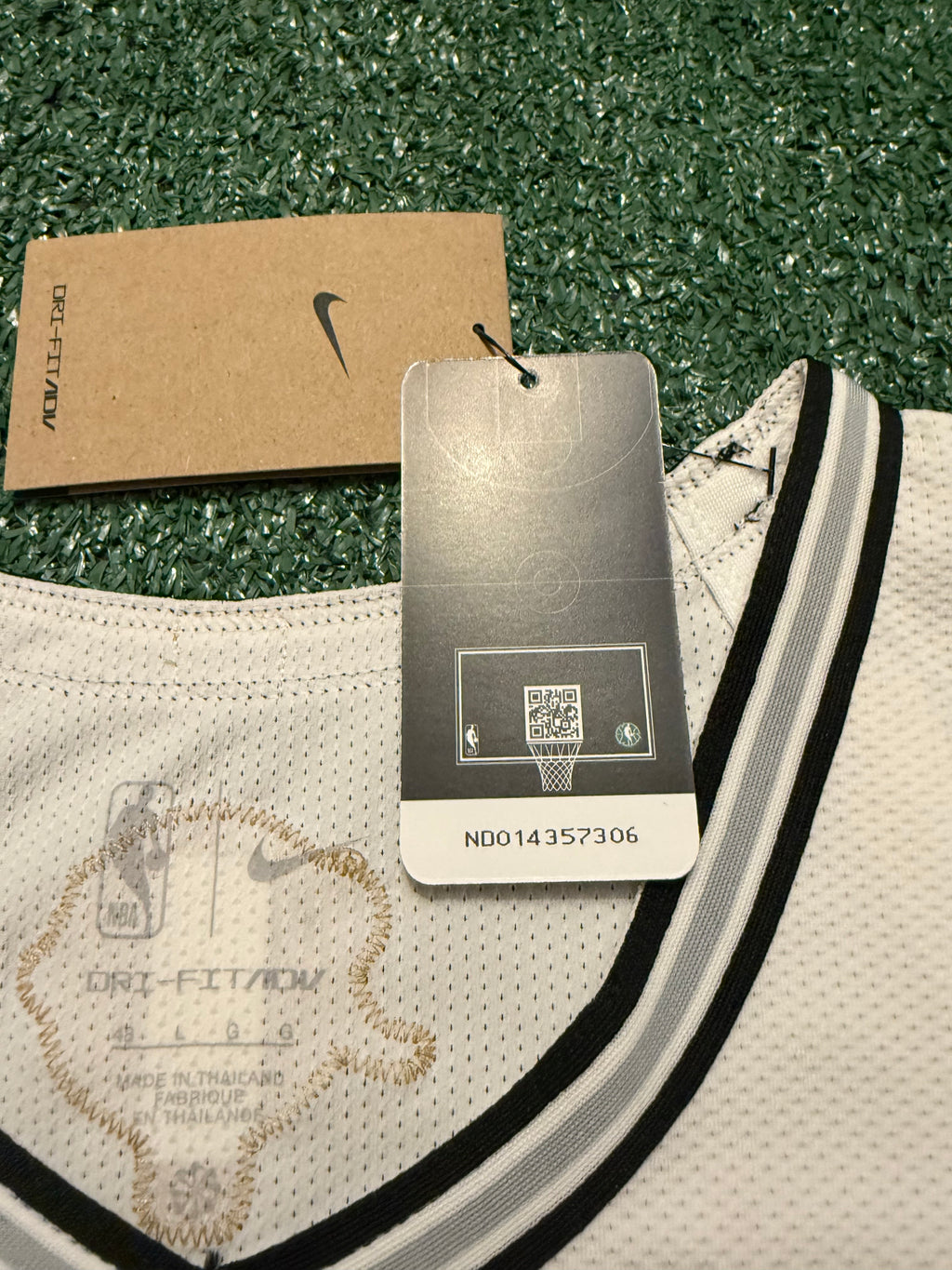 Victor Wembanyama San Antonio Spurs Jersey #1 Nike ADV Authentic White Size 48 (L) NBA