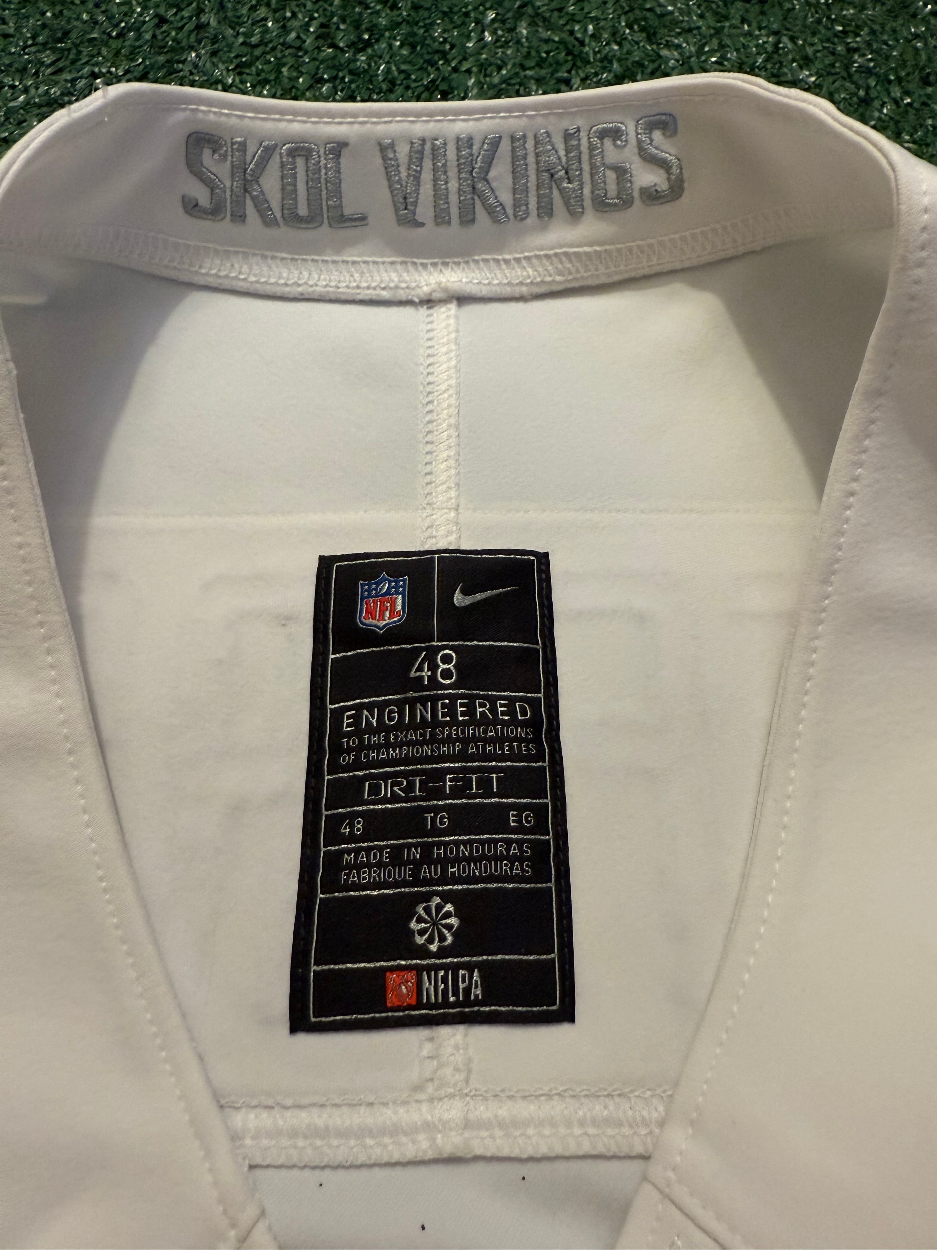 Justin Jefferson Minnesota Vikings Jersey #18 Nike Vapor FUSE Elite White Size 48 (XL) NFL