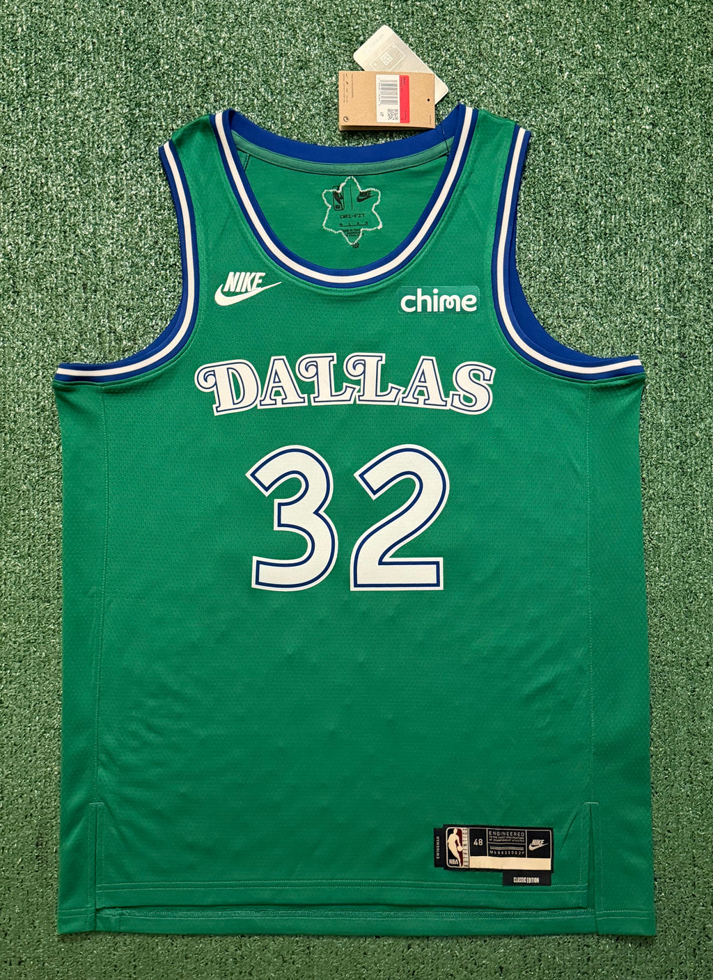Cooper Flagg Dallas Mavericks Jersey #32 Nike Swingman Green Size 48 (Large) NBA