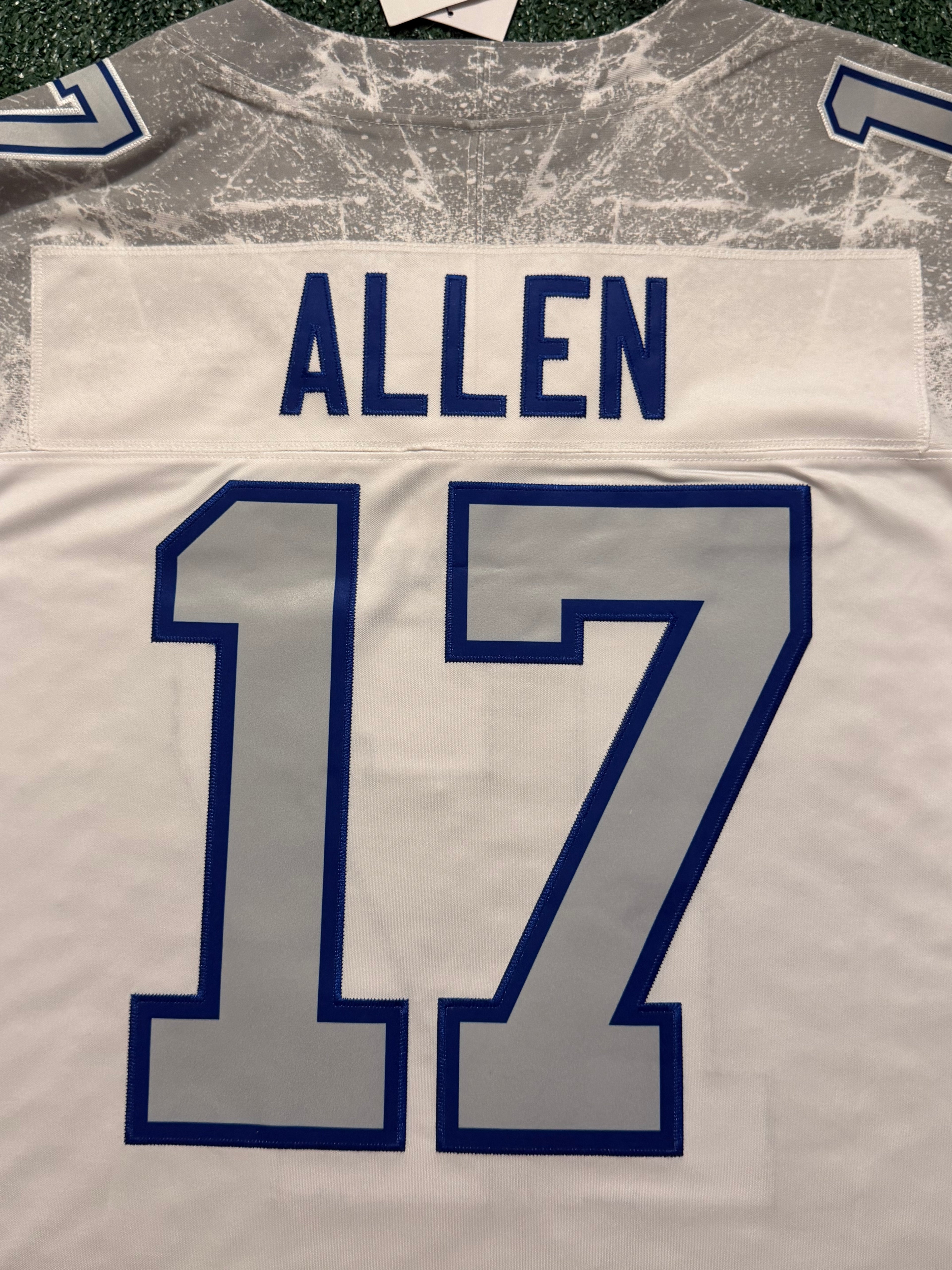 Josh Allen Buffalo Bills Jersey #17 Nike Vapor Fuse Limited Rivalry White Size (XL) NFL