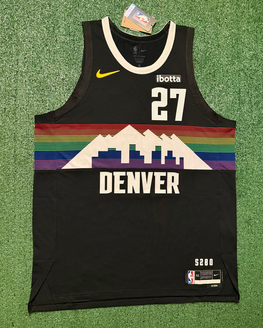 Jamal Murray Denver Nuggets Jersey #27 Nike ADV Authentic Black Size 52 (XL) NBA