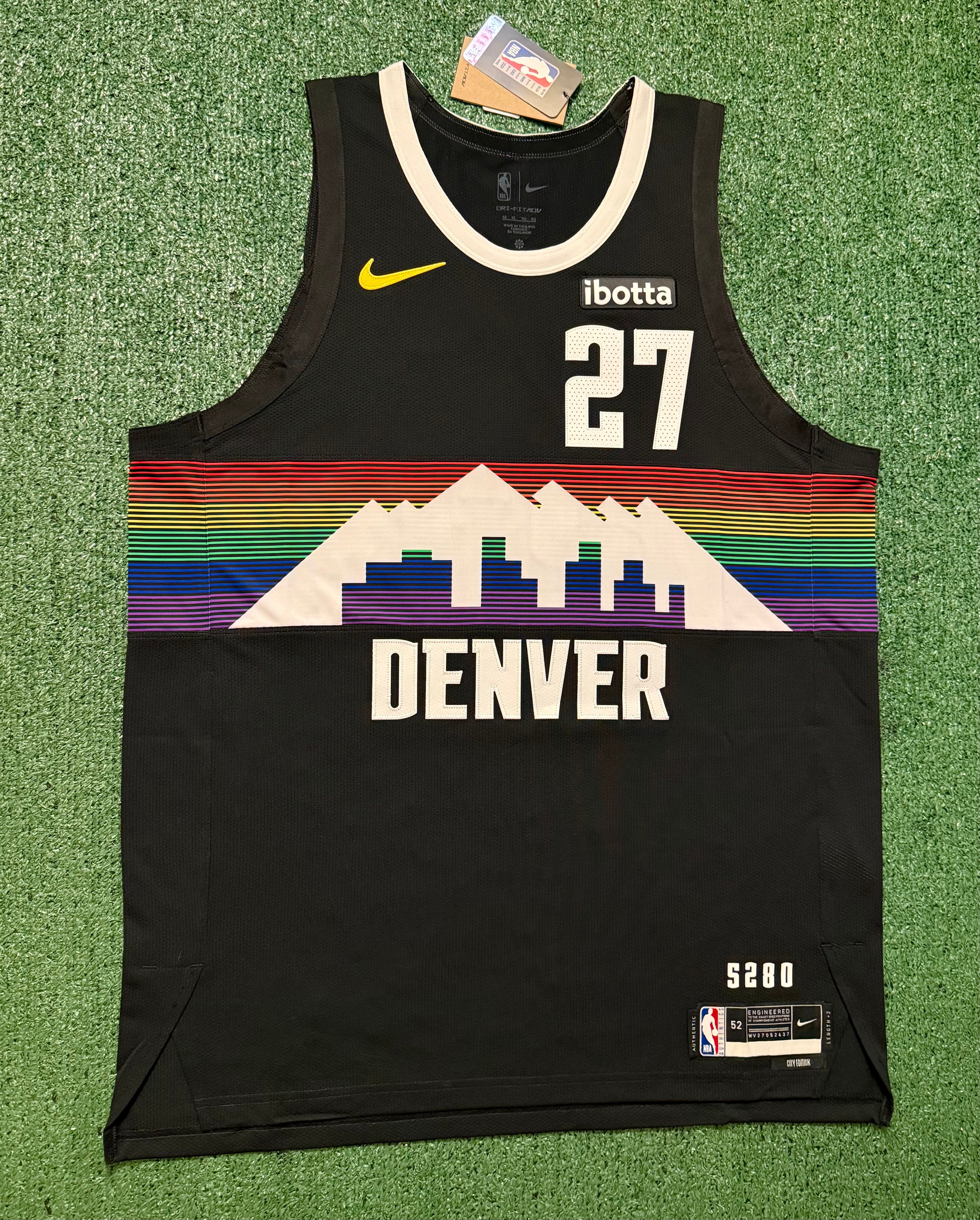 Jamal Murray Denver Nuggets Jersey #27 Nike ADV Authentic Black Size 52 (XL) NBA