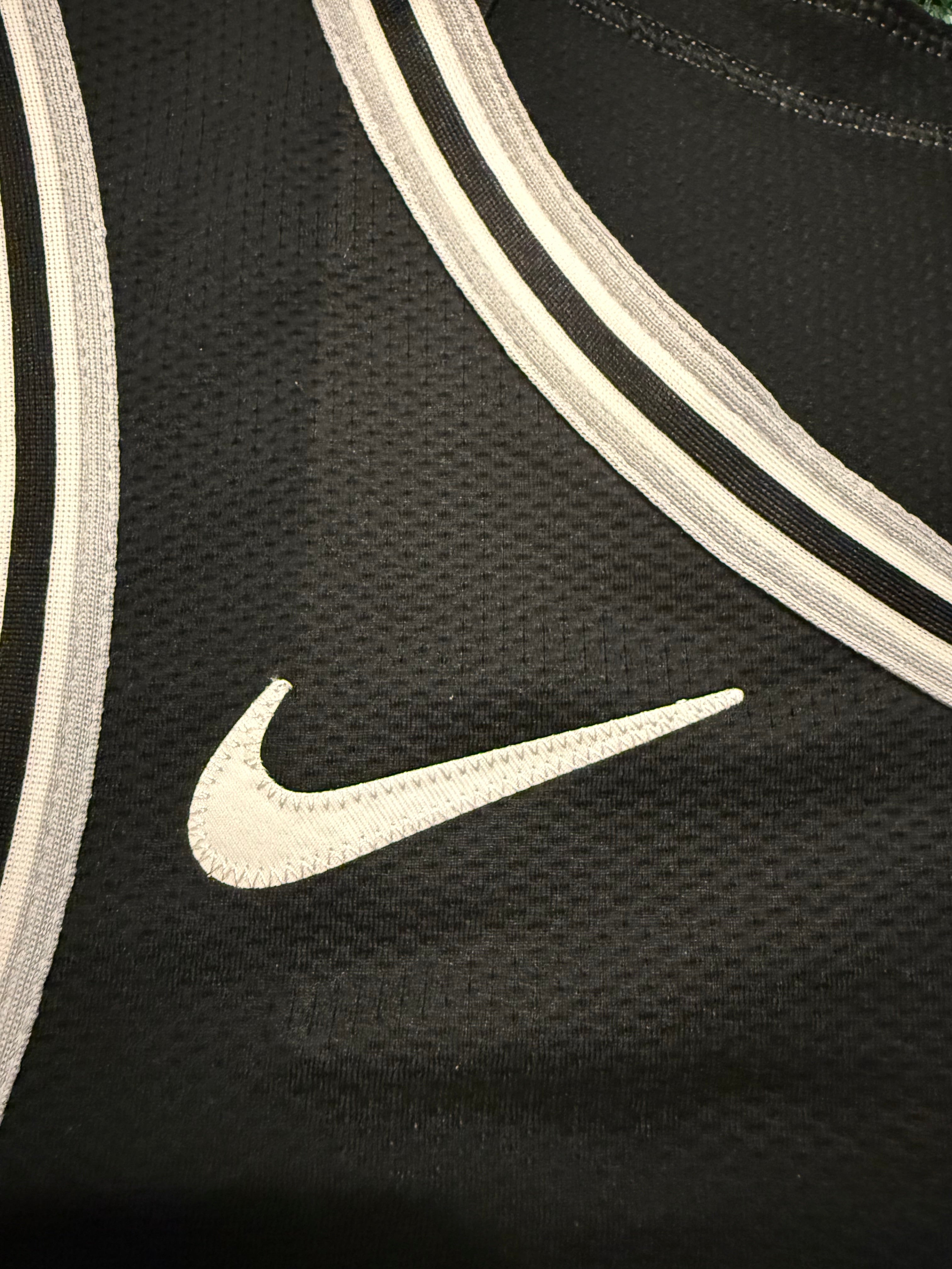 Stephon Castle San Antonio Spurs Jersey #5 Nike ADV Authentic Black Size 48 (L) NBA