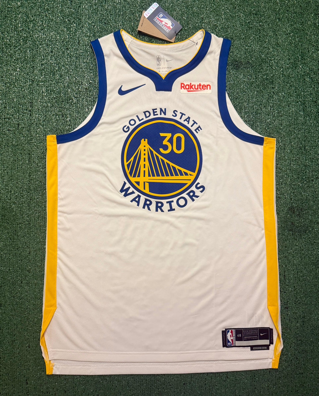 Steph Curry Golden State Warriors Jersey #30 Nike ADV Authentic White Size 48 (L) NBA