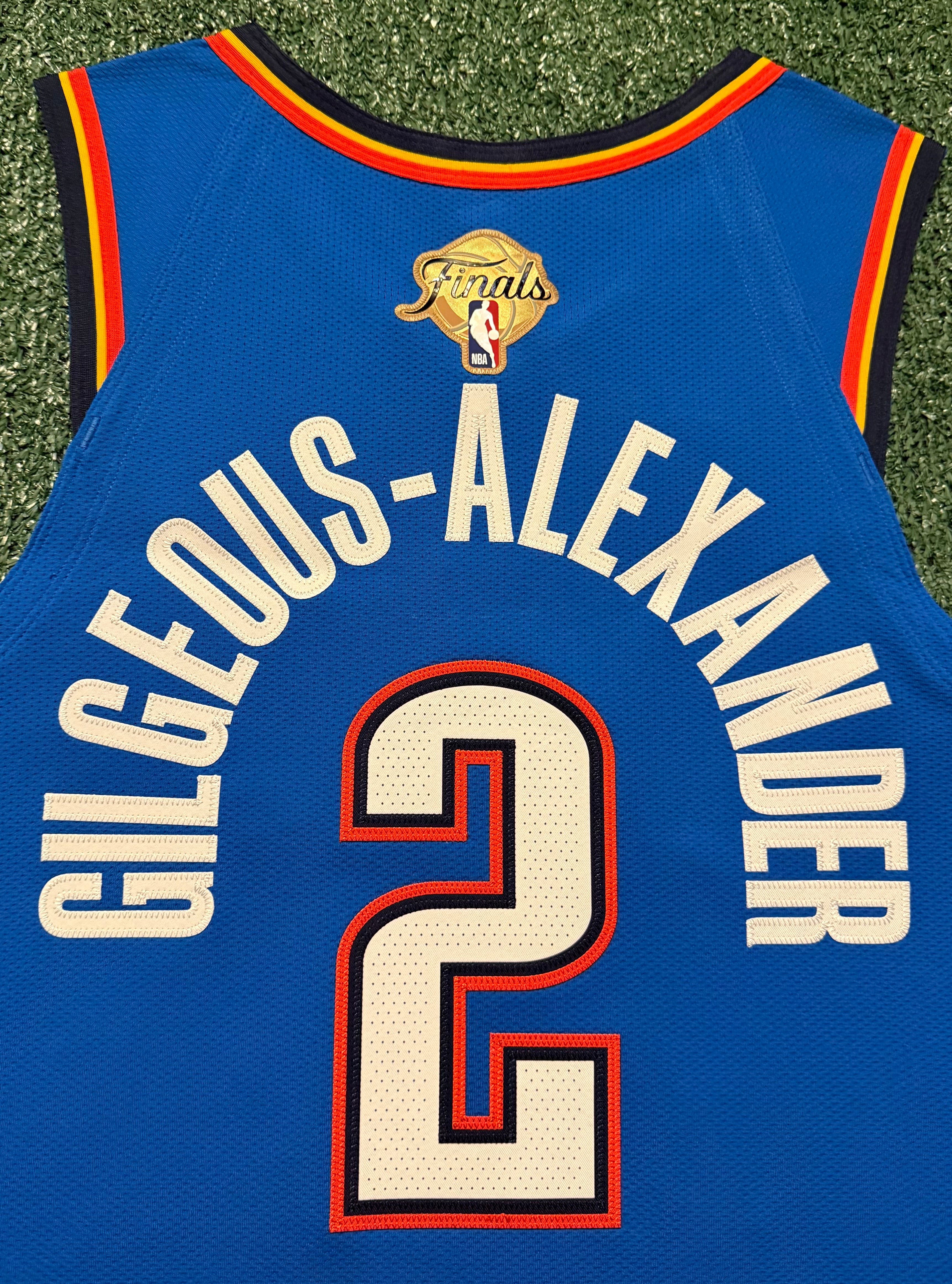 Shai Gilgeous-Alexander Oklahoma City Thunder Jersey #2 Nike ADV Authentic Blue Size 44 (M) NBA