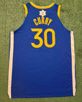 Steph Curry Golden State Warriors Jersey #30 Nike ADV Authentic Blue Size 48 (L) NBA