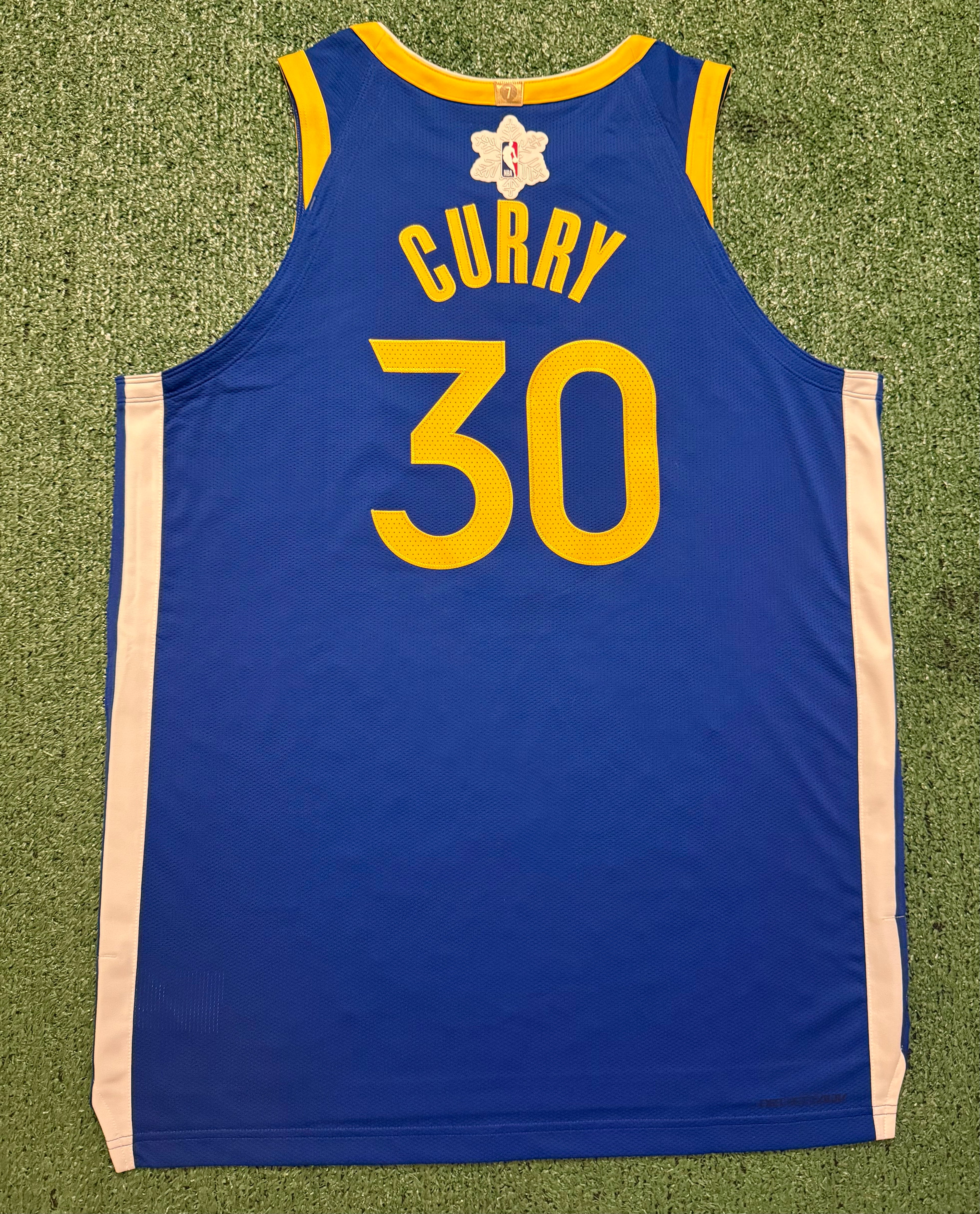 Steph Curry Golden State Warriors Jersey #30 Nike ADV Authentic Blue Size 48 (L) NBA